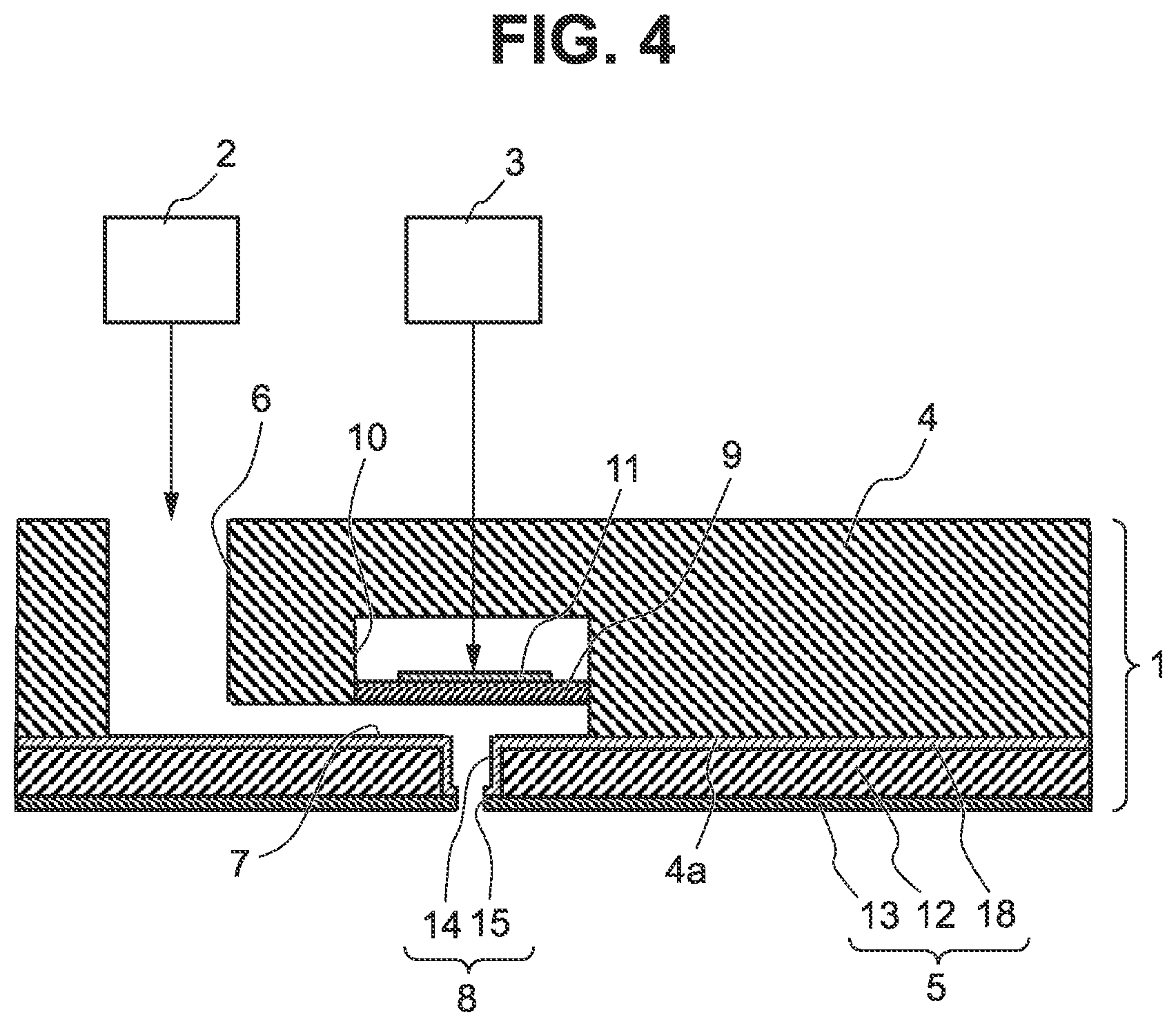 Patent US12472742 Figure 4 – Liquid ejection head, element substrate, and manufacturing methods thereof