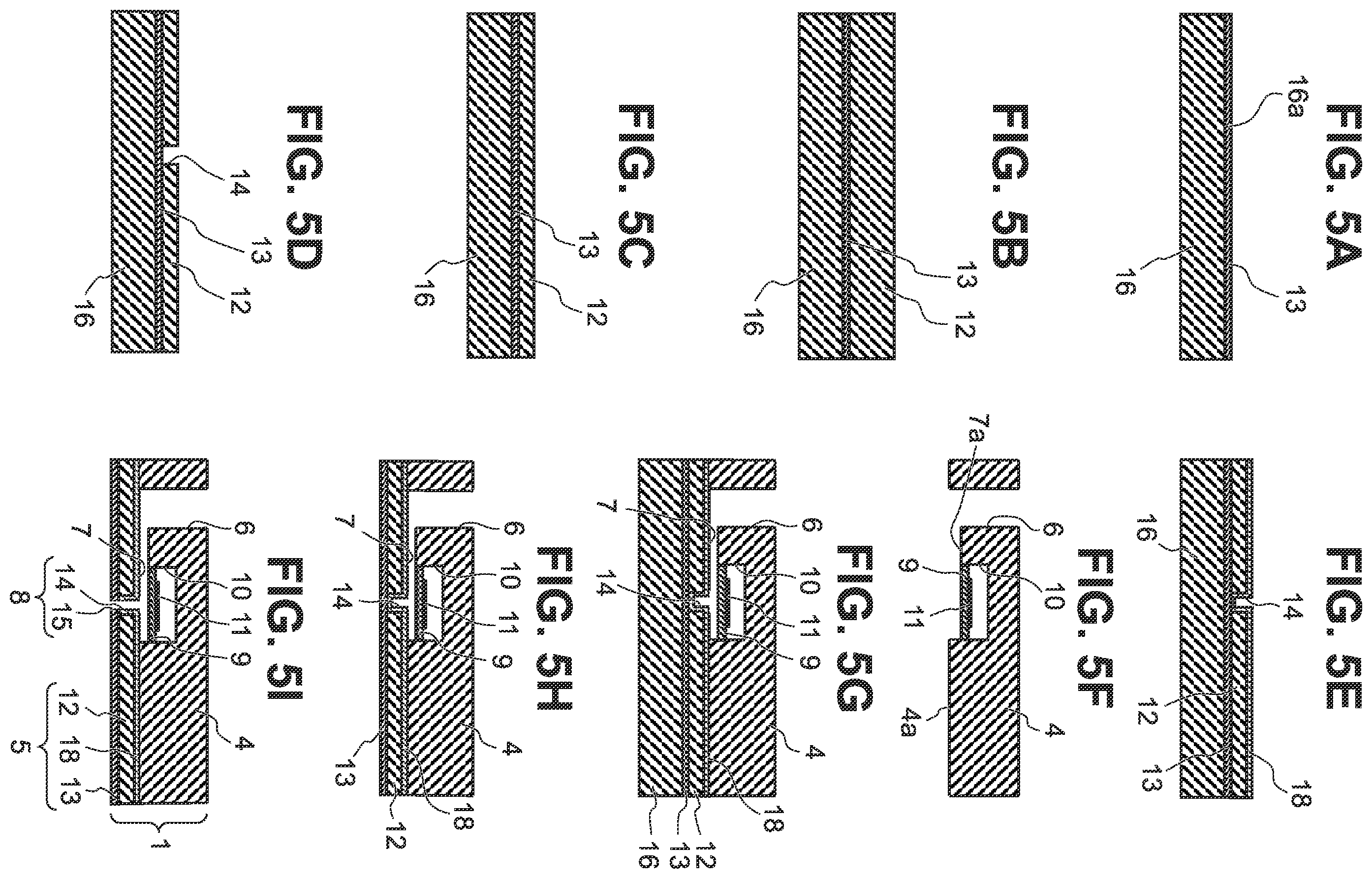 Patent US12472742 Figure 5 – Liquid ejection head, element substrate, and manufacturing methods thereof