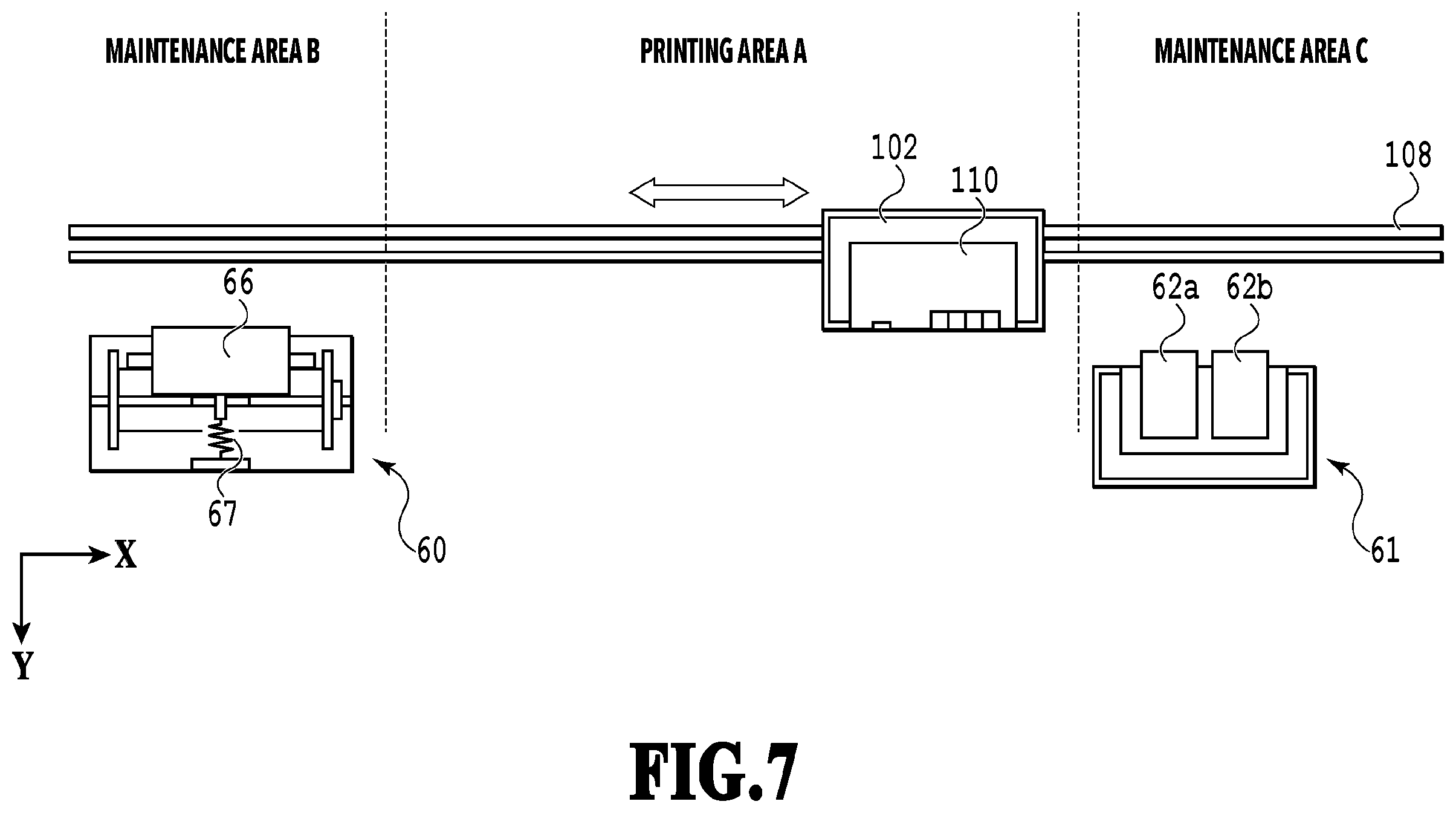 Patent US12472744 Figure 7 – Printing apparatus and a method of controlling a printing apparatus including a control unit controlling a cleaning operation of a wiping unit wiping an ejection port surface