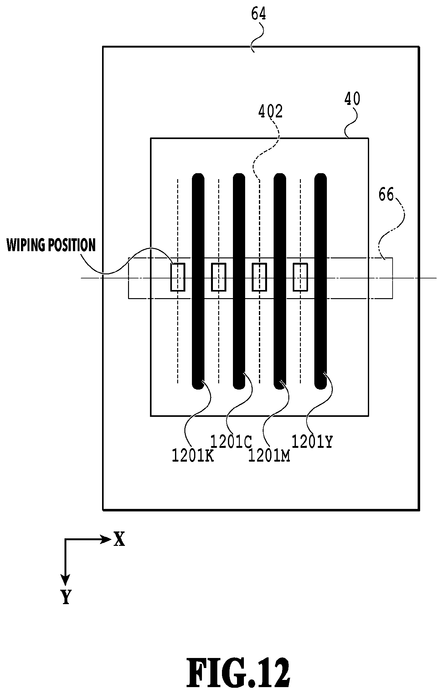 Patent US12472744 Figure 12 – Printing apparatus and a method of controlling a printing apparatus including a control unit controlling a cleaning operation of a wiping unit wiping an ejection port surface