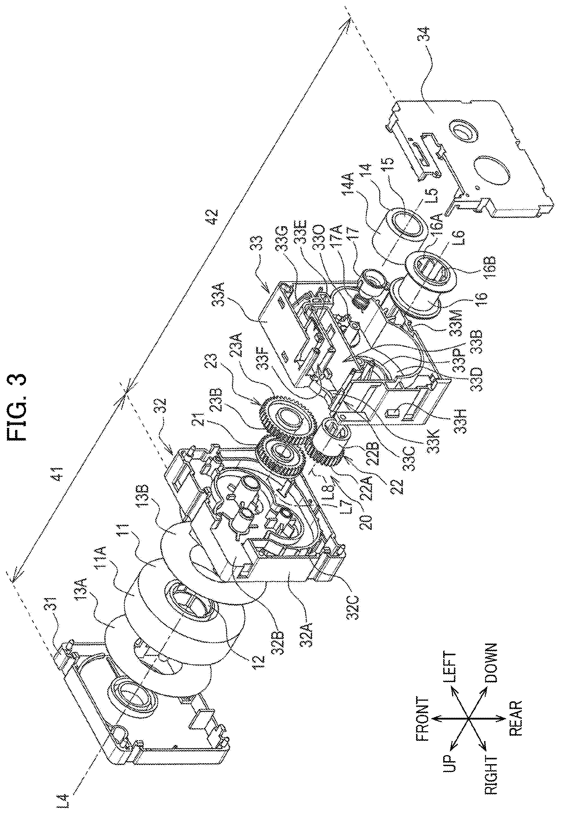Patent US12472757 Figure 3 – Printing cassette having structure for restraining power transmission loss, and printing device using the same