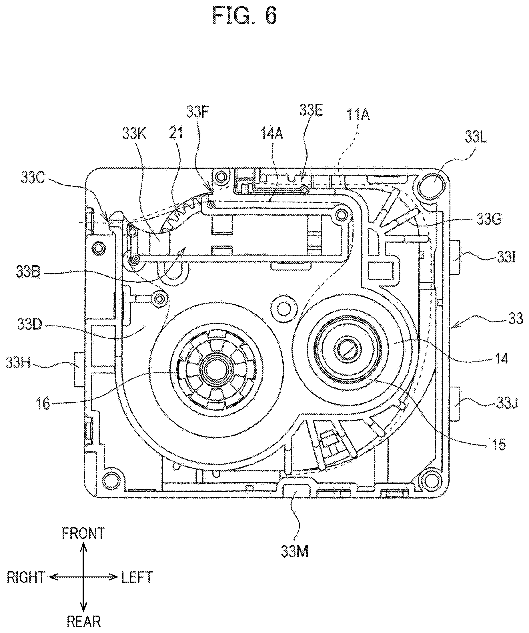 Patent US12472757 Figure 6 – Printing cassette having structure for restraining power transmission loss, and printing device using the same