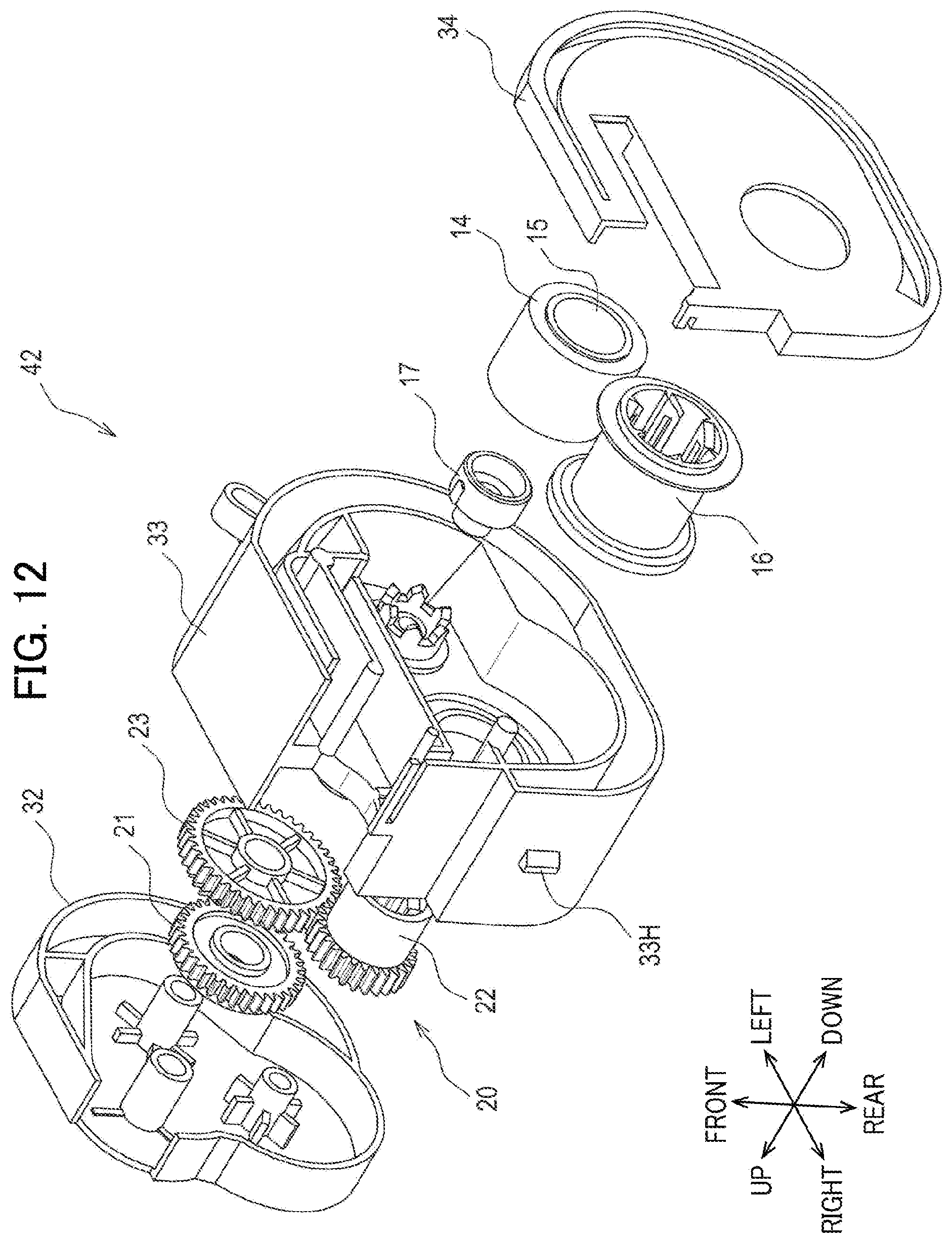Patent US12472757 Figure 12 – Printing cassette having structure for restraining power transmission loss, and printing device using the same