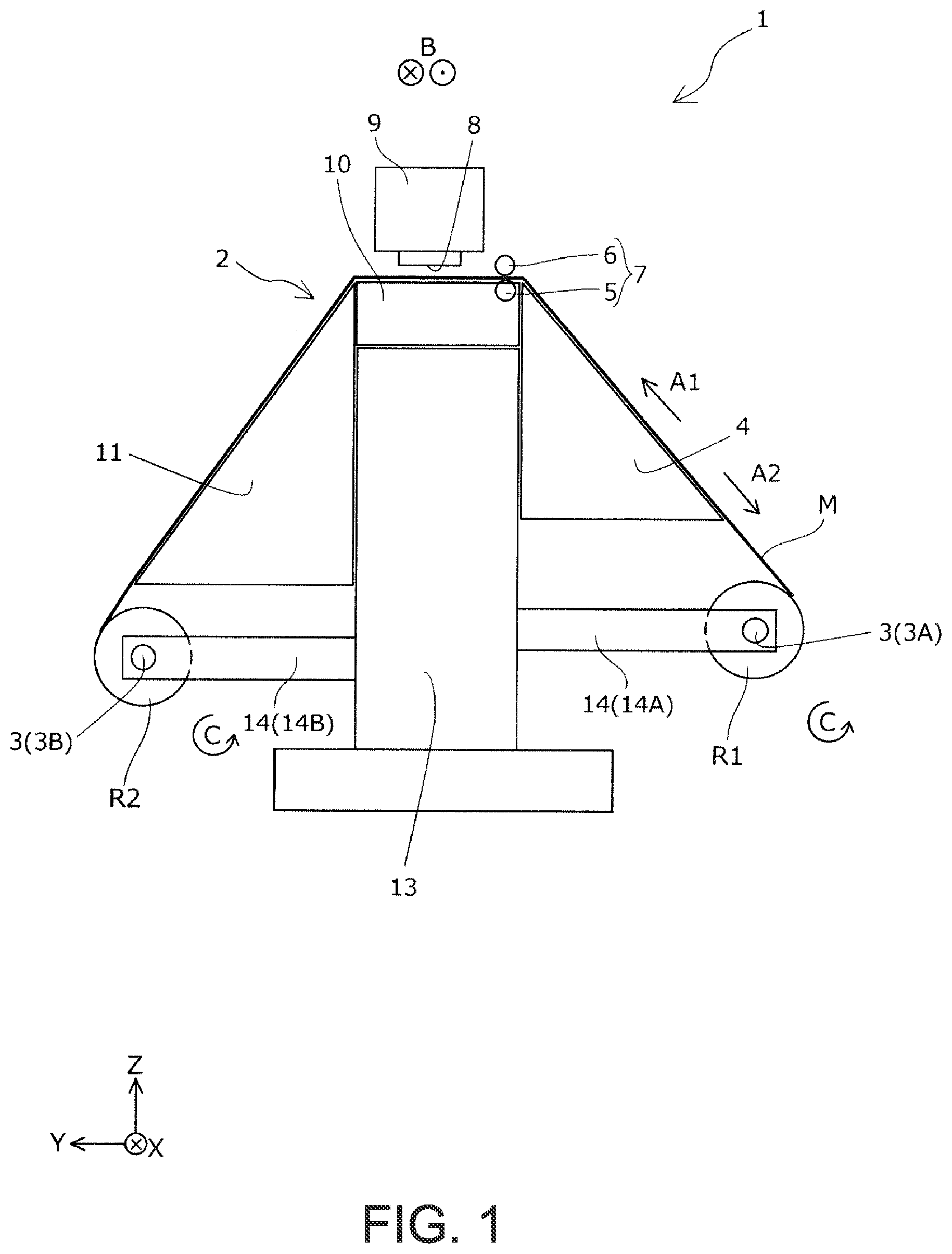 Patent US12472758 Figure 1 – Printing device