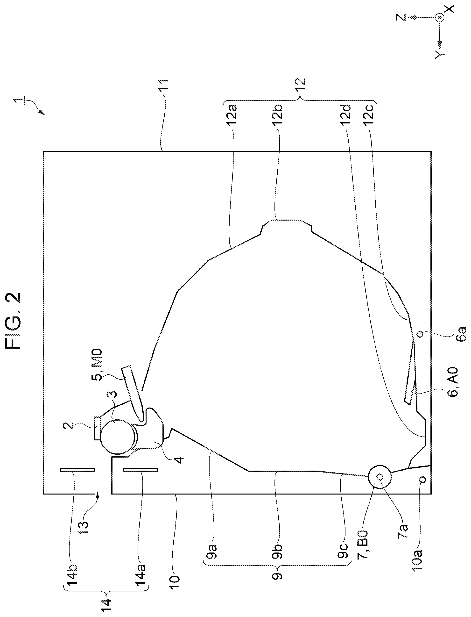 Patent US12472759 Figure 2 – Roll paper printer