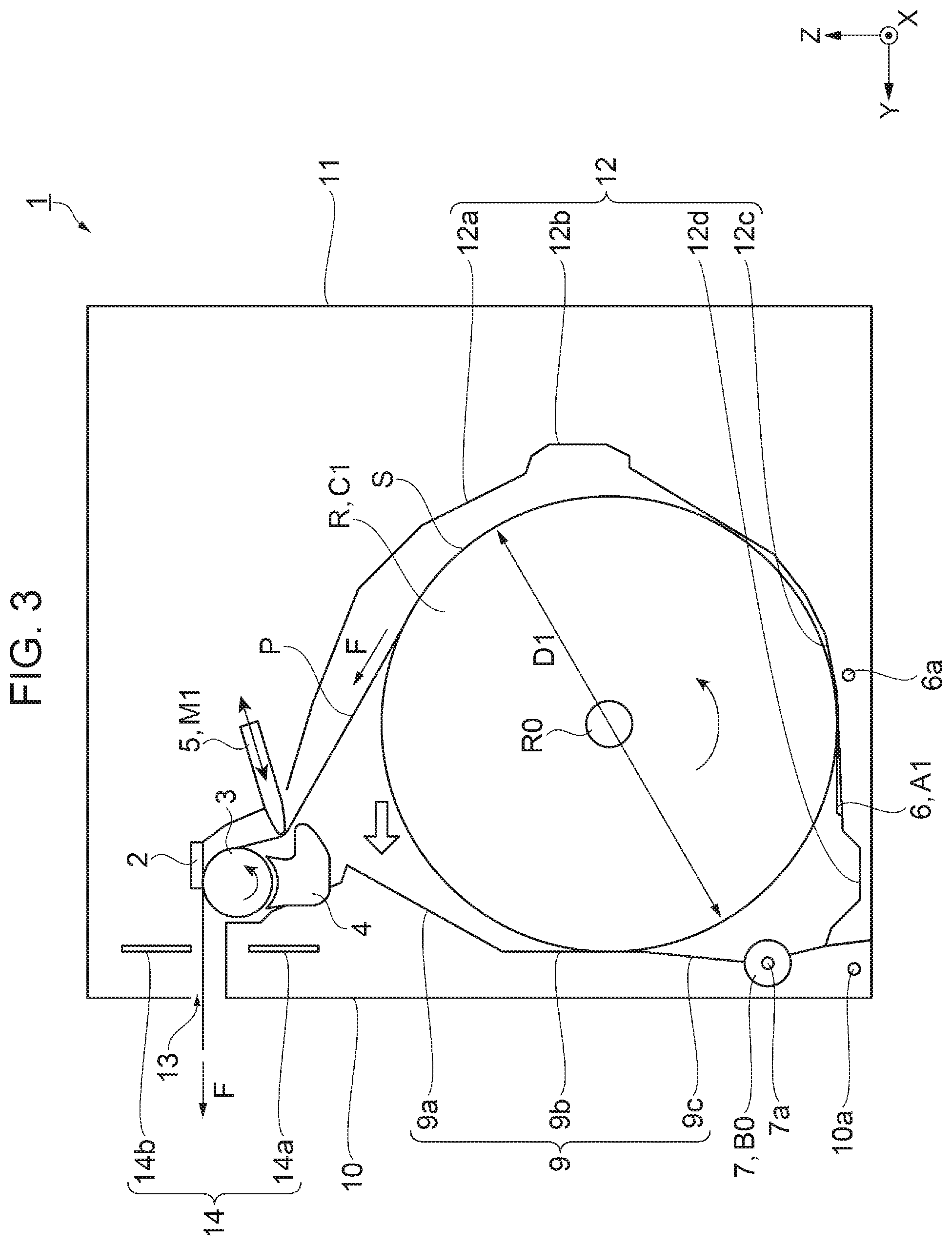 Patent US12472759 Figure 3 – Roll paper printer