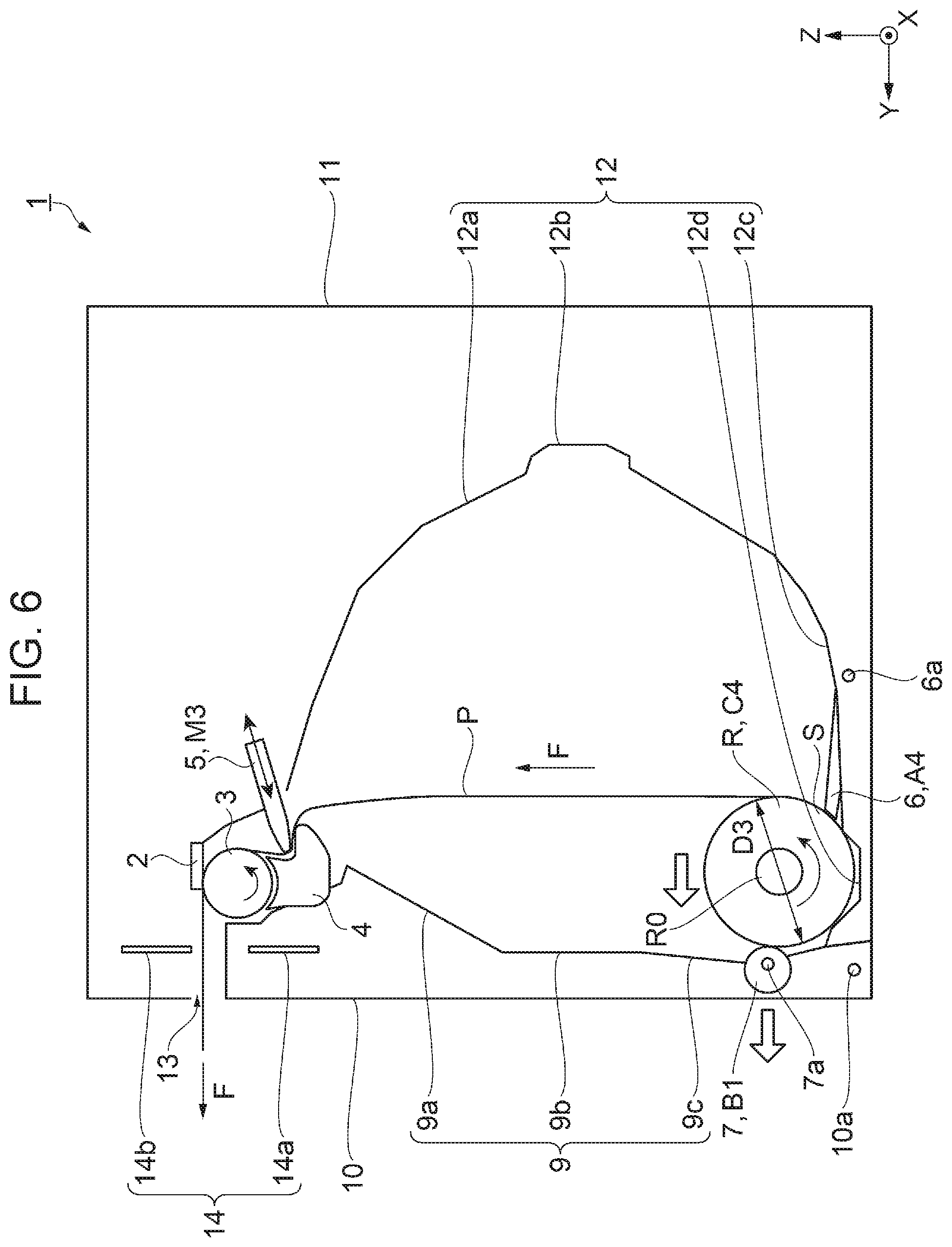 Patent US12472759 Figure 6 – Roll paper printer