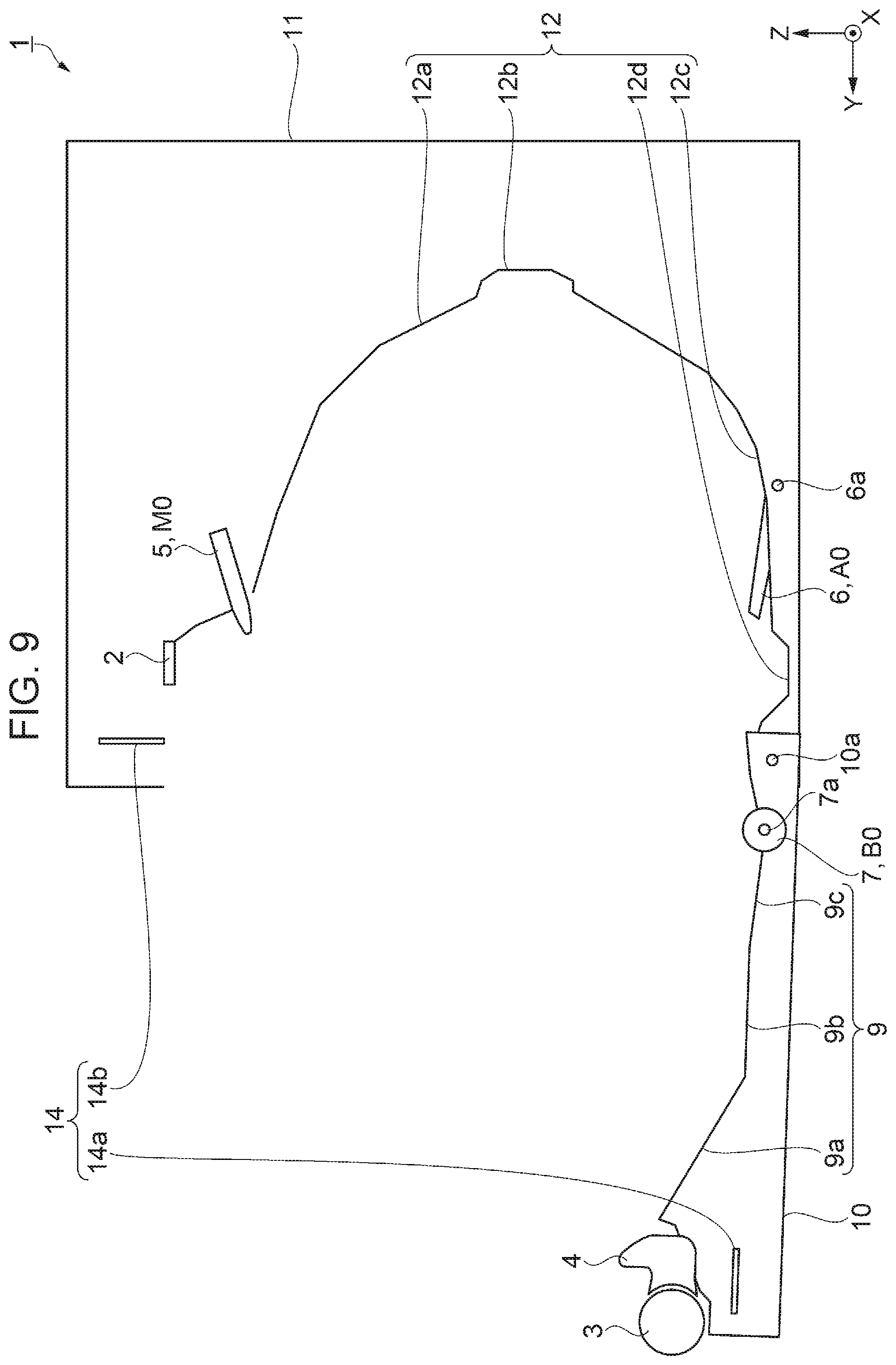 Patent US12472759 Figure 9 – Roll paper printer