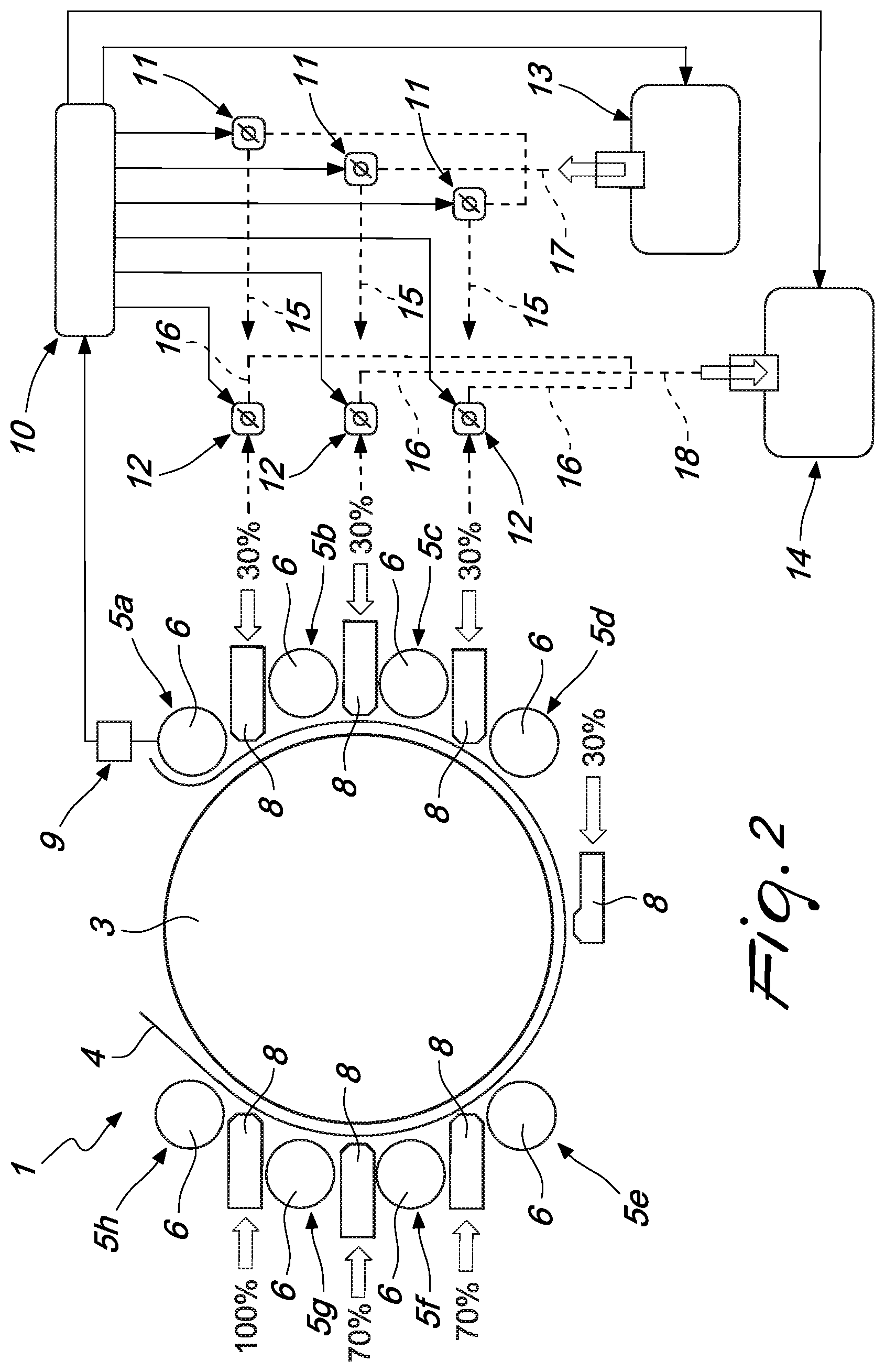 Patent US12472761 Figure 2 – Printing system