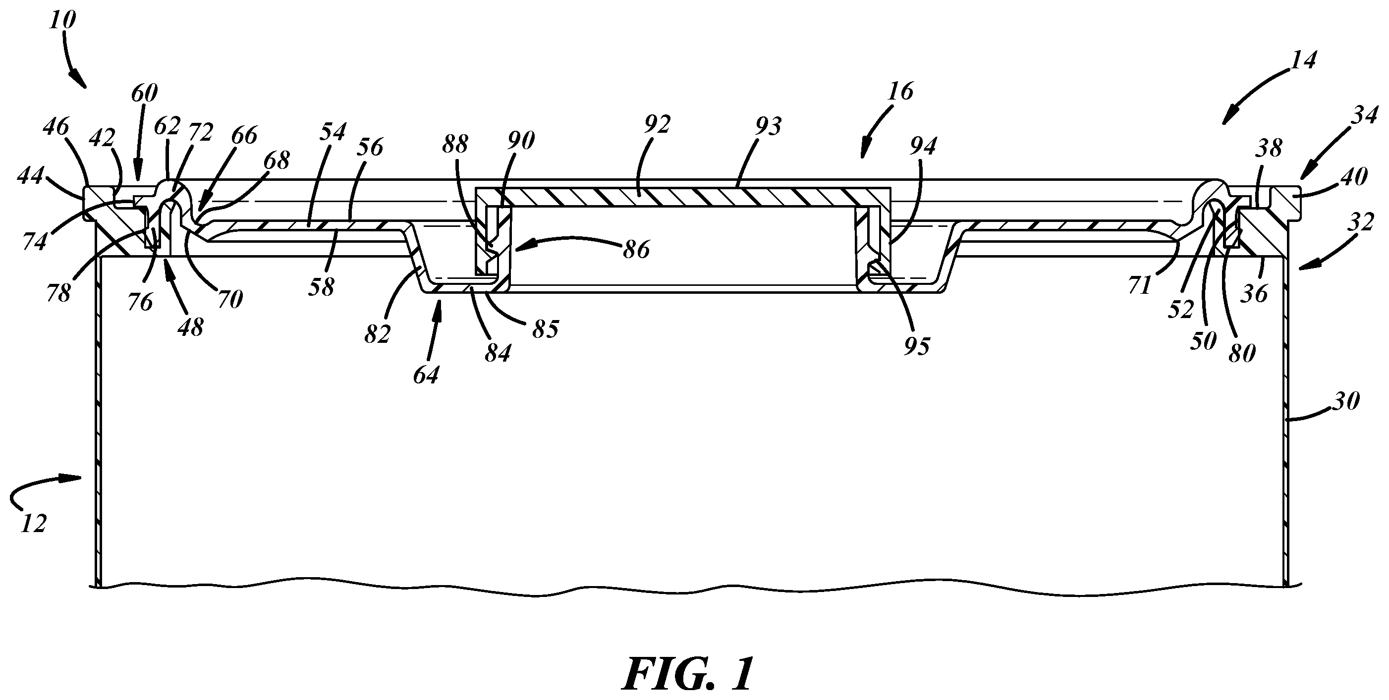 Patent US12472767 Figure 1 – Paint package and paint package lid