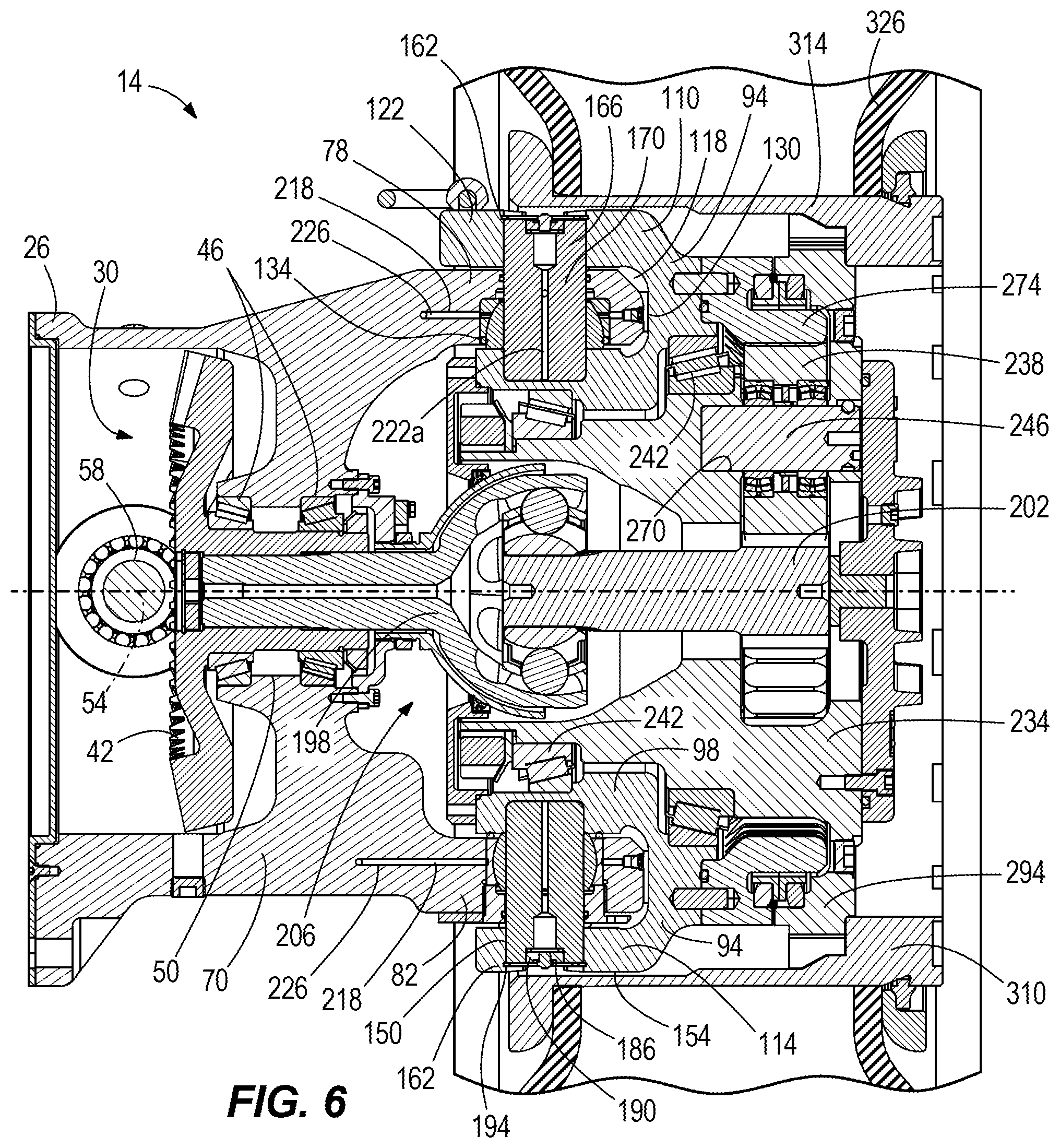 Patent US12472770 Figure 6 – Coupling between a steerable wheel and a housing in a vehicle wheel unit