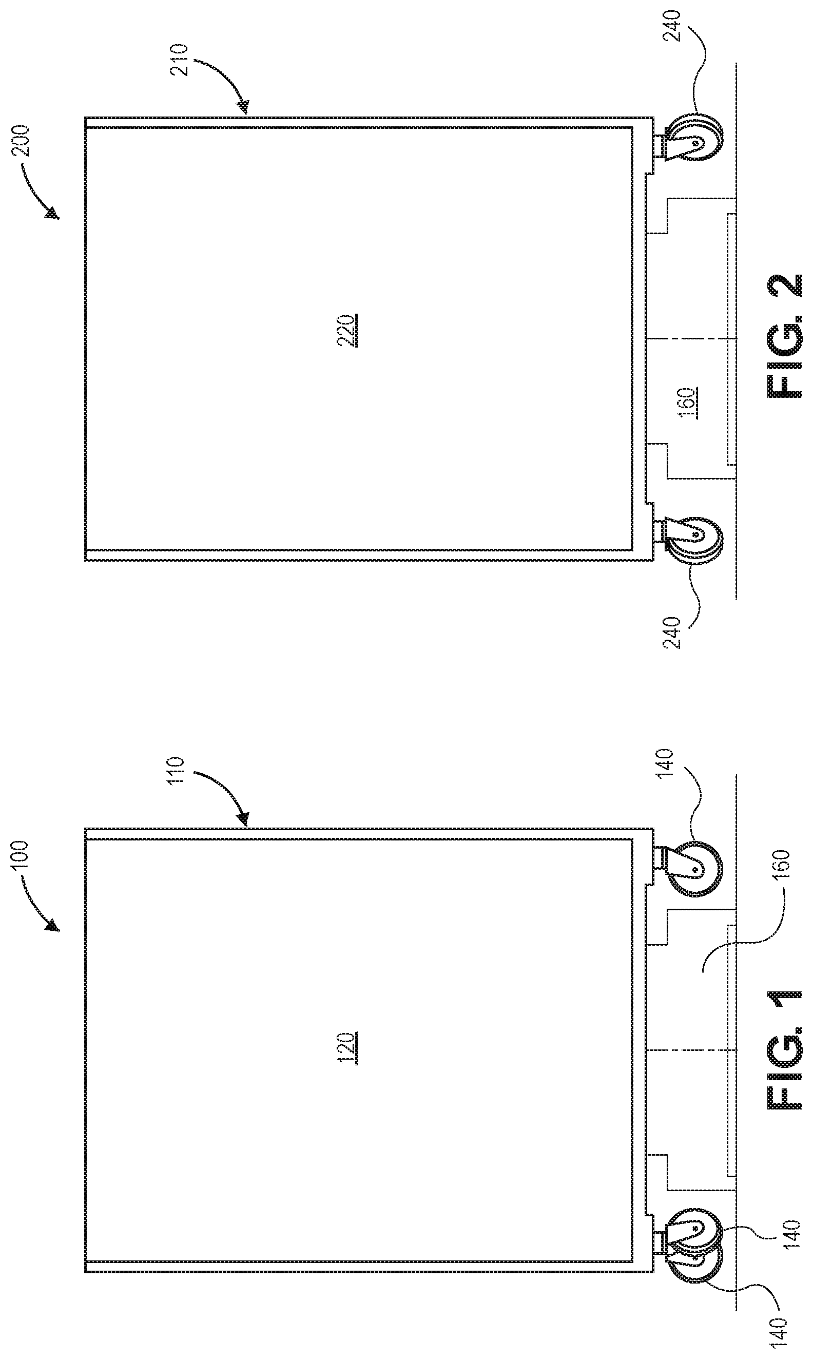 Patent US12472772 — Self-positioning swivel caster mechanisms — Figure 1