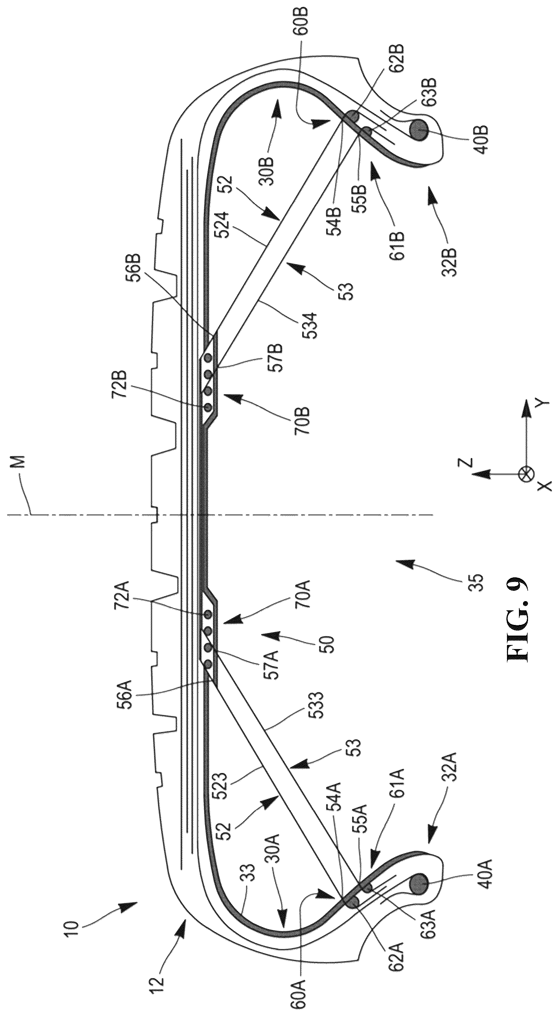 Patent US12472775 Figure 7 – Tire comprising a durable stiffening structure