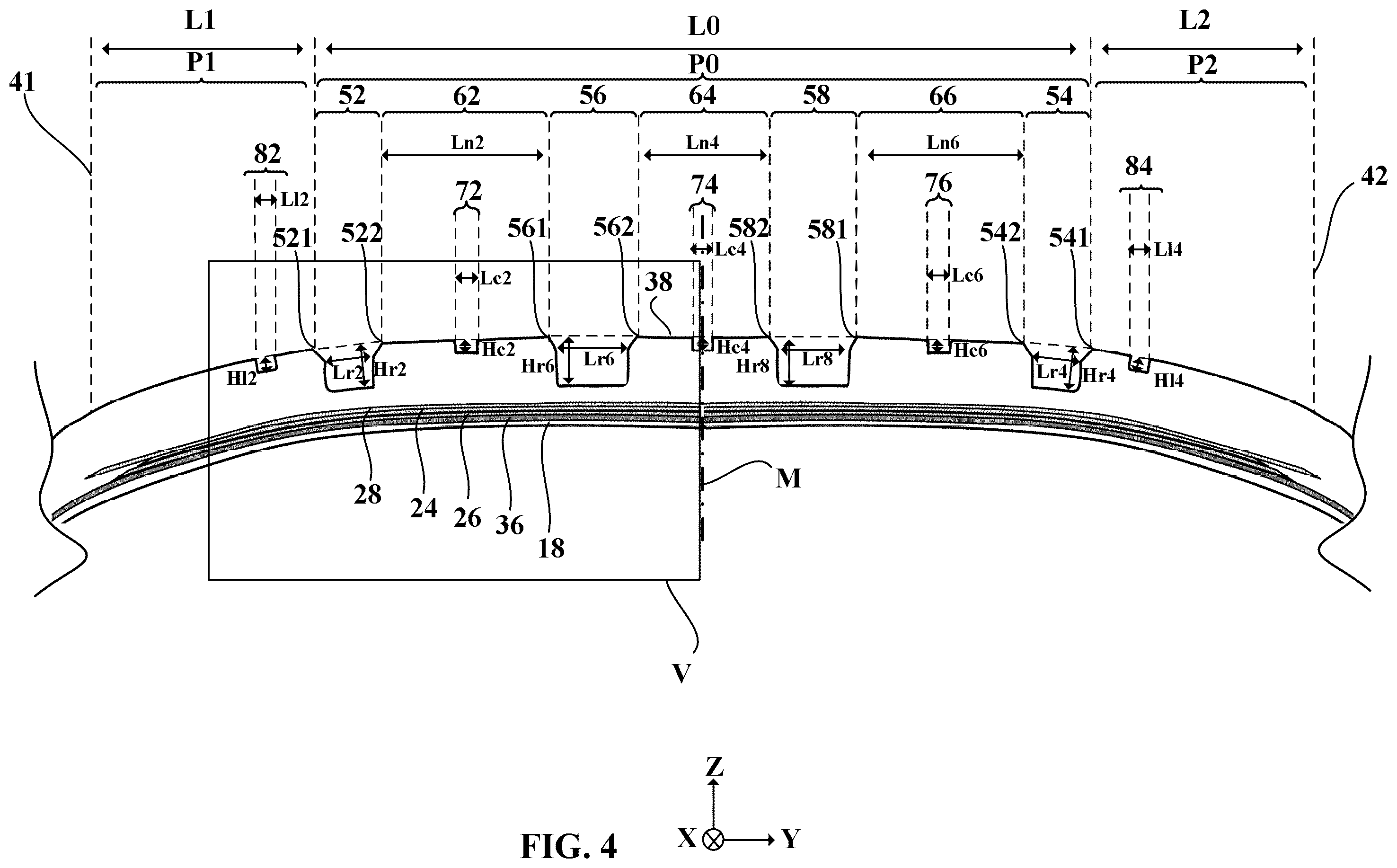 Patent US12472776 Figure 3 – Low-noise tire