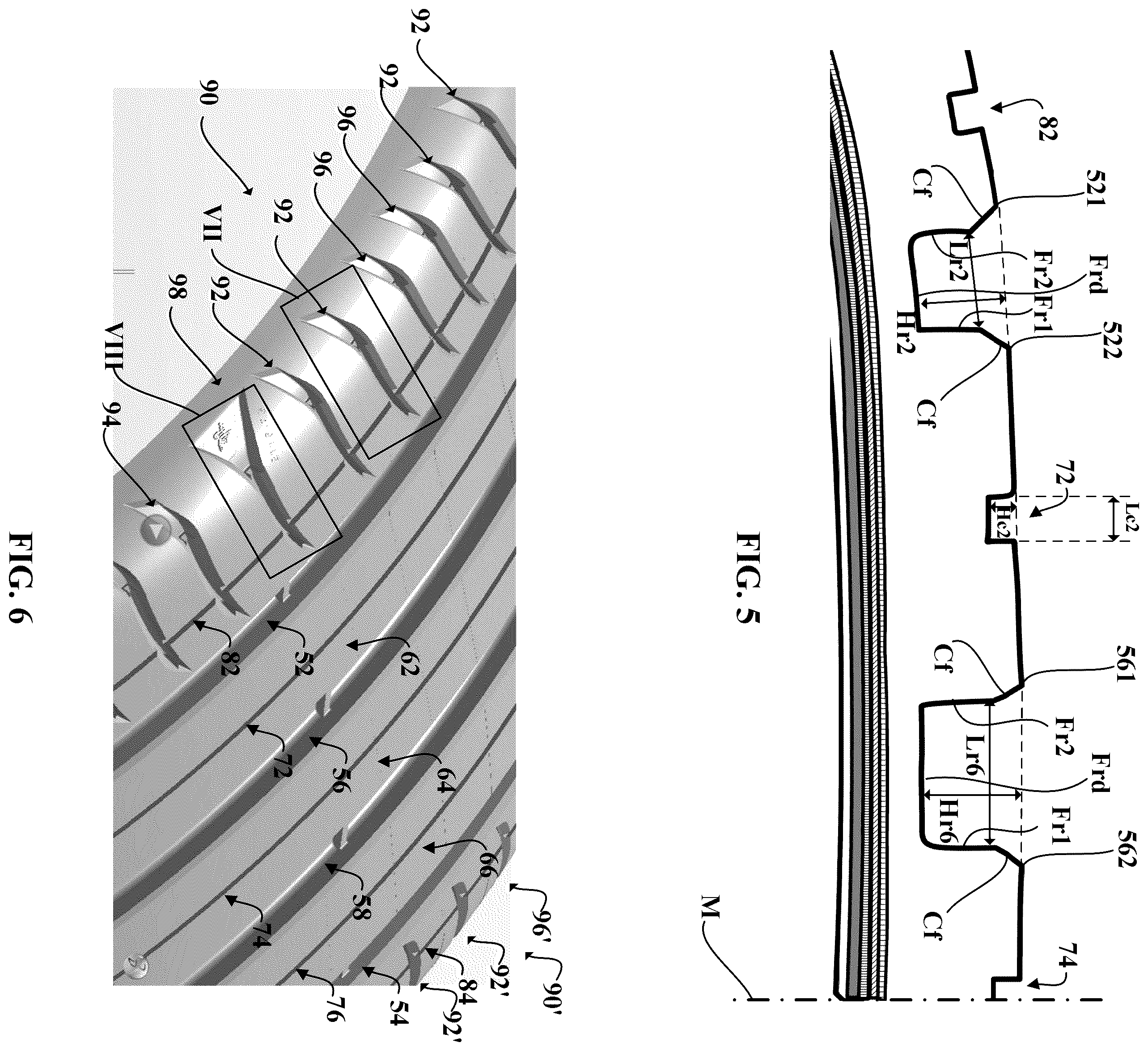 Patent US12472776 Figure 4 – Low-noise tire