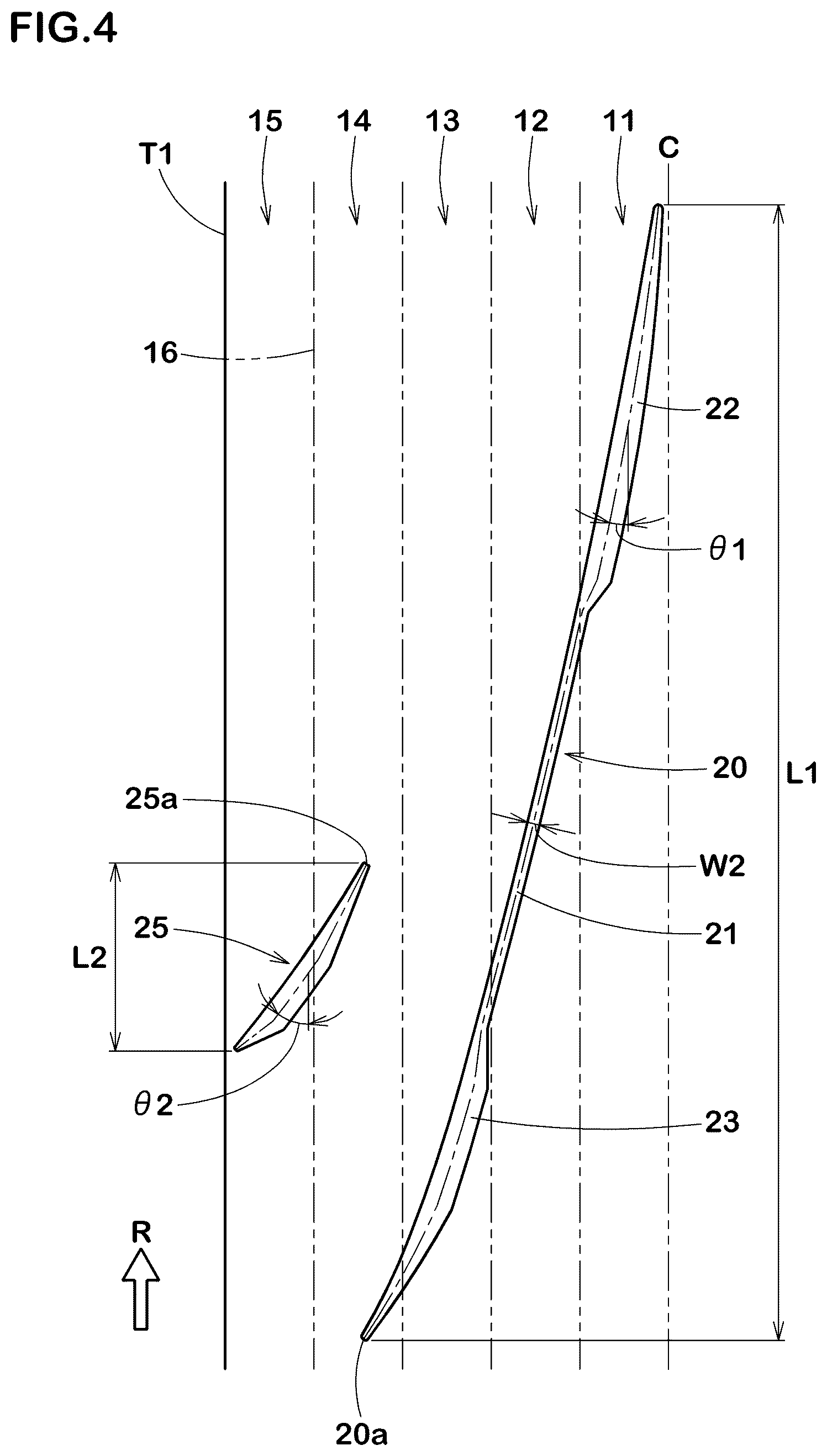Patent US12472777 Figure 4 – Motorcycle tire