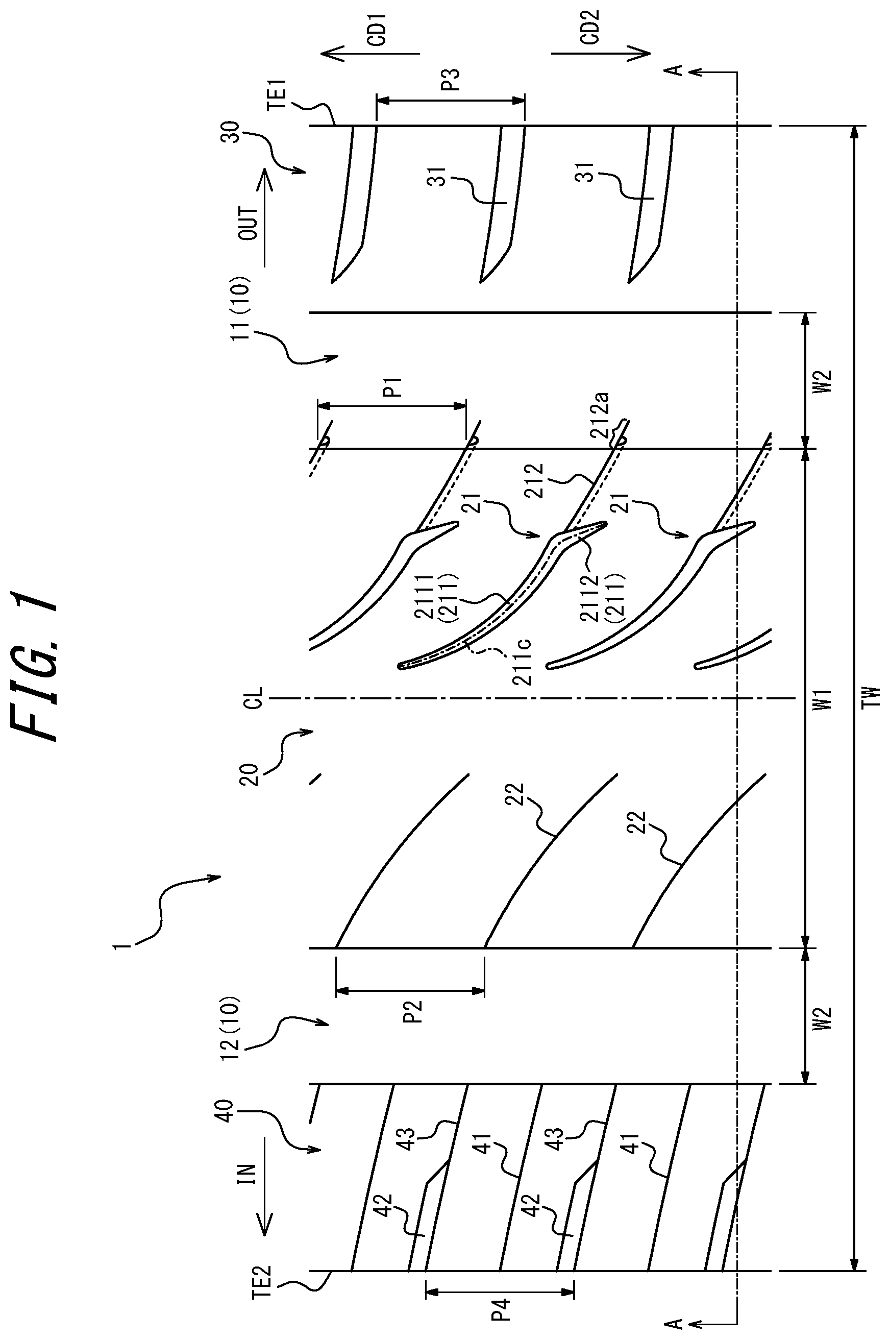 Patent US12472779 Figure 1 – Tire