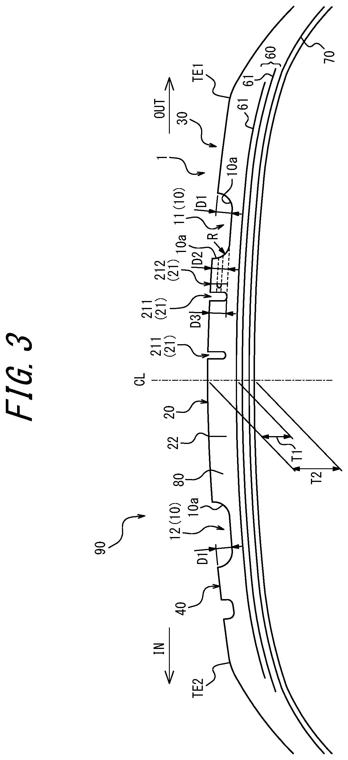 Patent US12472779 Figure 3 – Tire