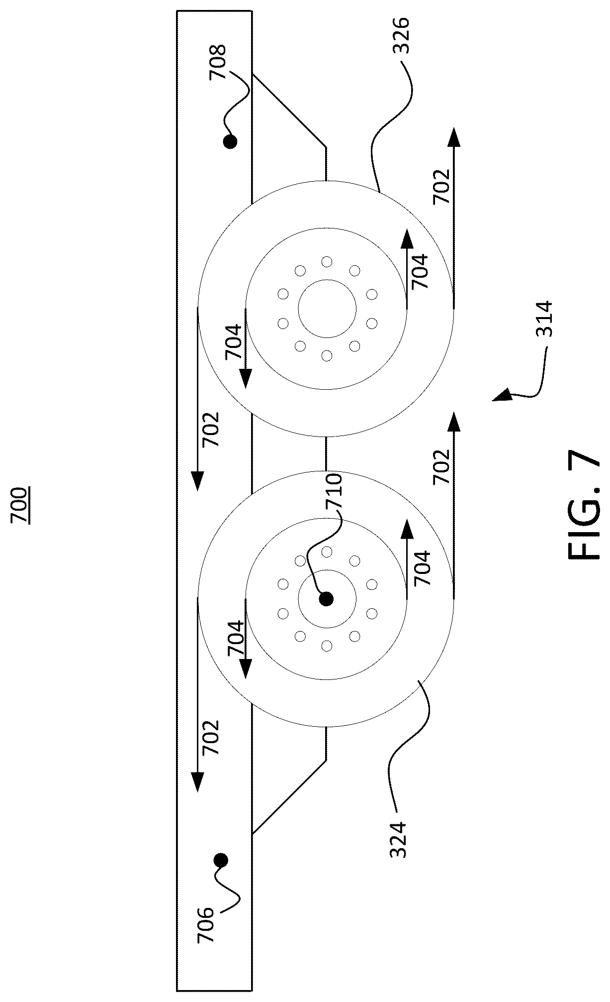 Patent US12472784 Figure 7 – Systems and methods of monitoring and control for trailer dynamics