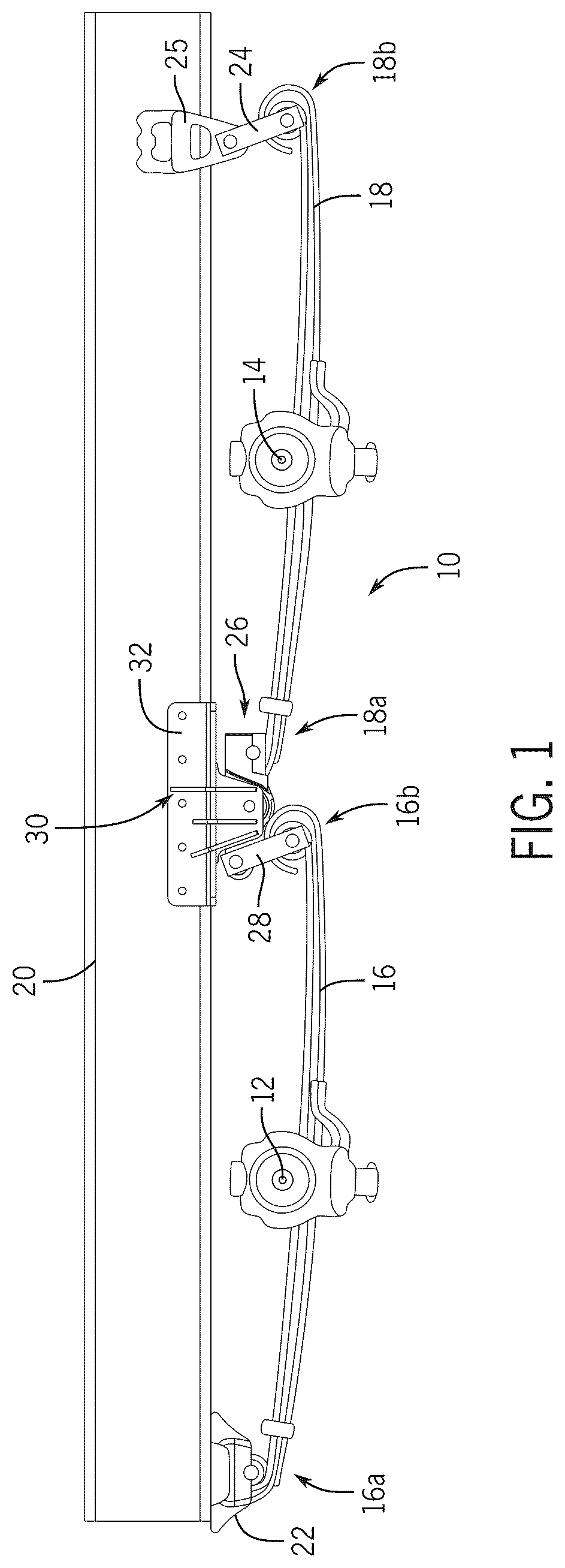 Patent US12472787 — Load equalizer assembly for tandem steer suspension — Figure 1