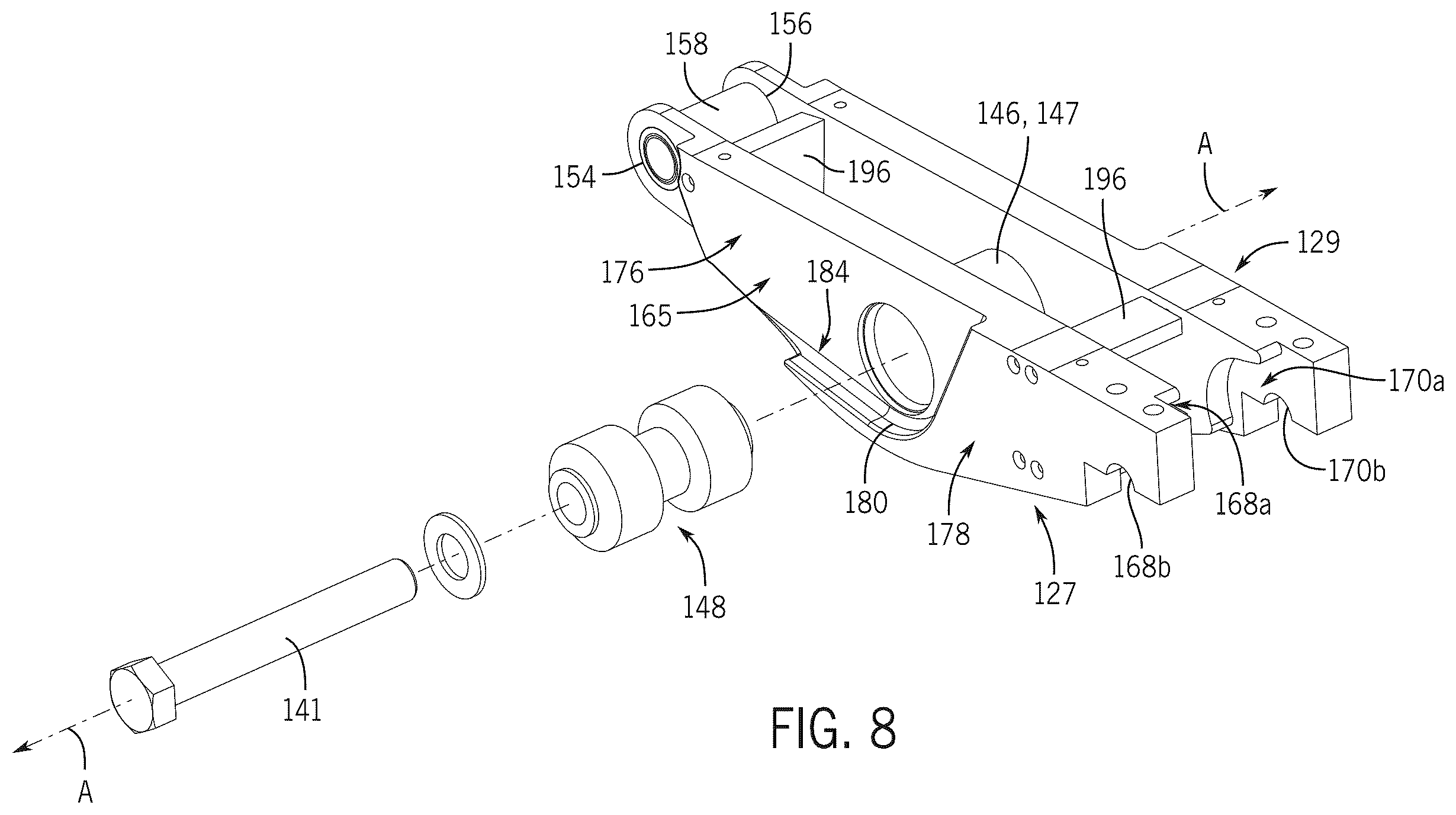 Patent US12472787 Figure 6 – Load equalizer assembly for tandem steer suspension