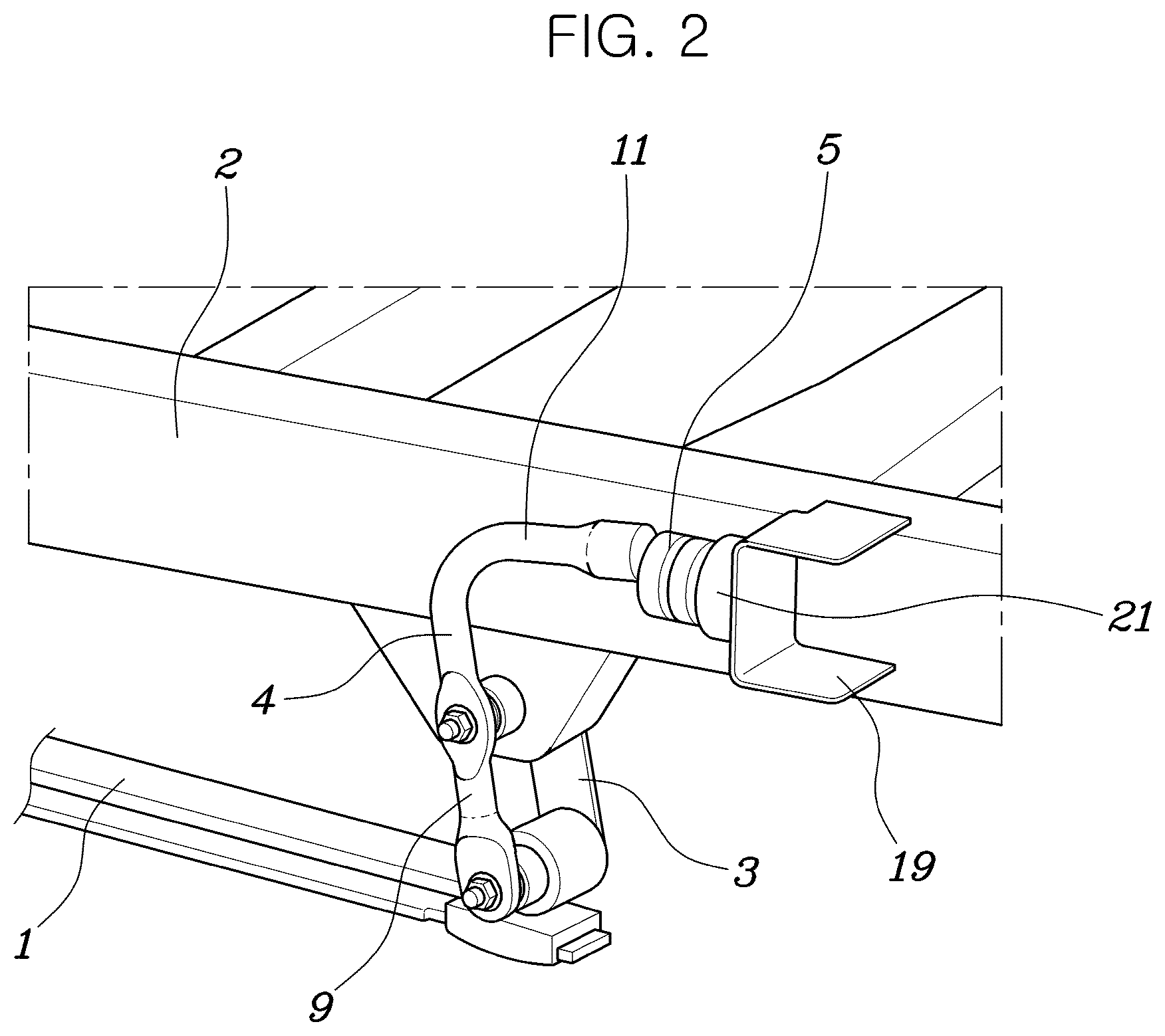 Patent US12472788 Figure 2 – Vehicle suspension