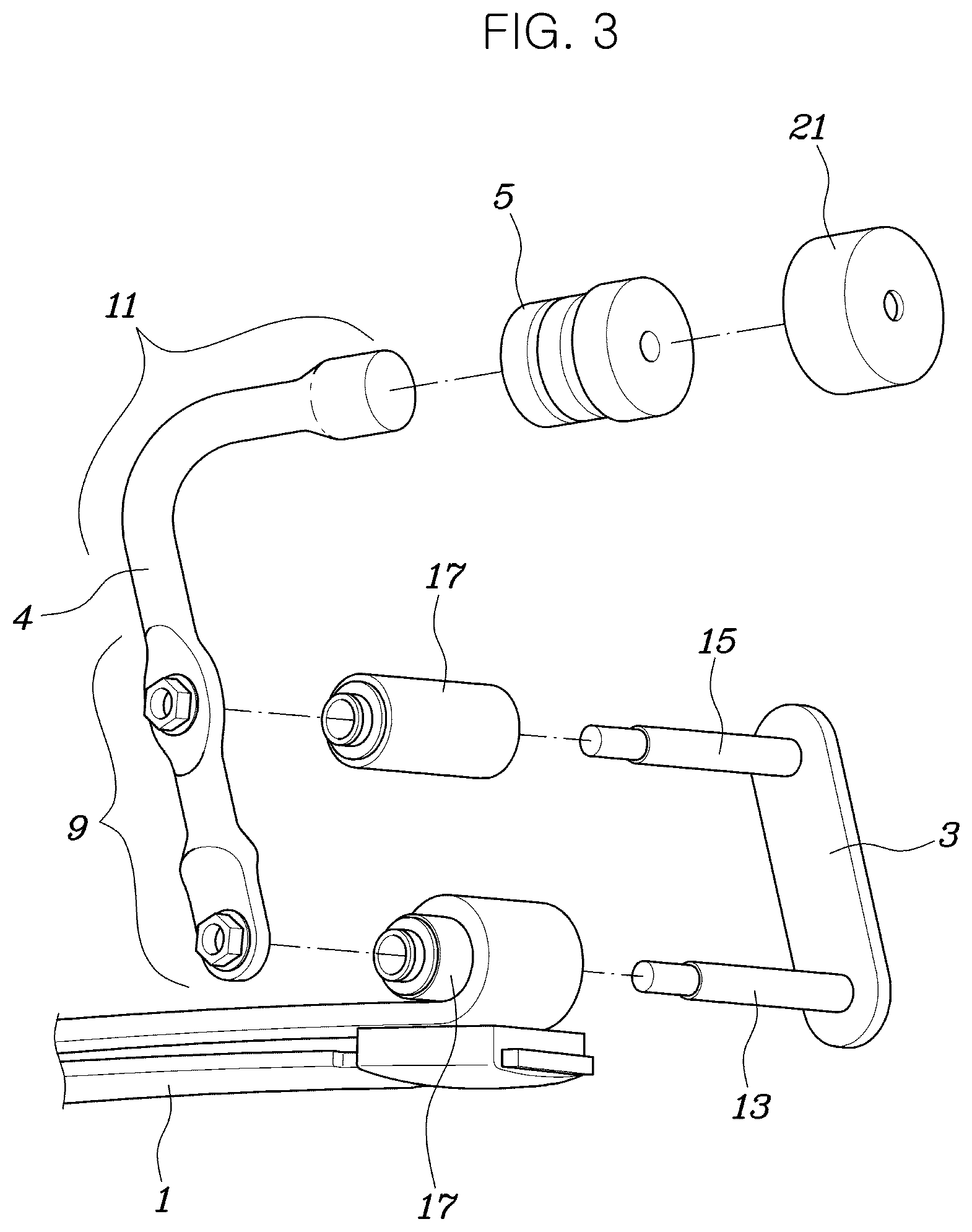 Patent US12472788 Figure 3 – Vehicle suspension