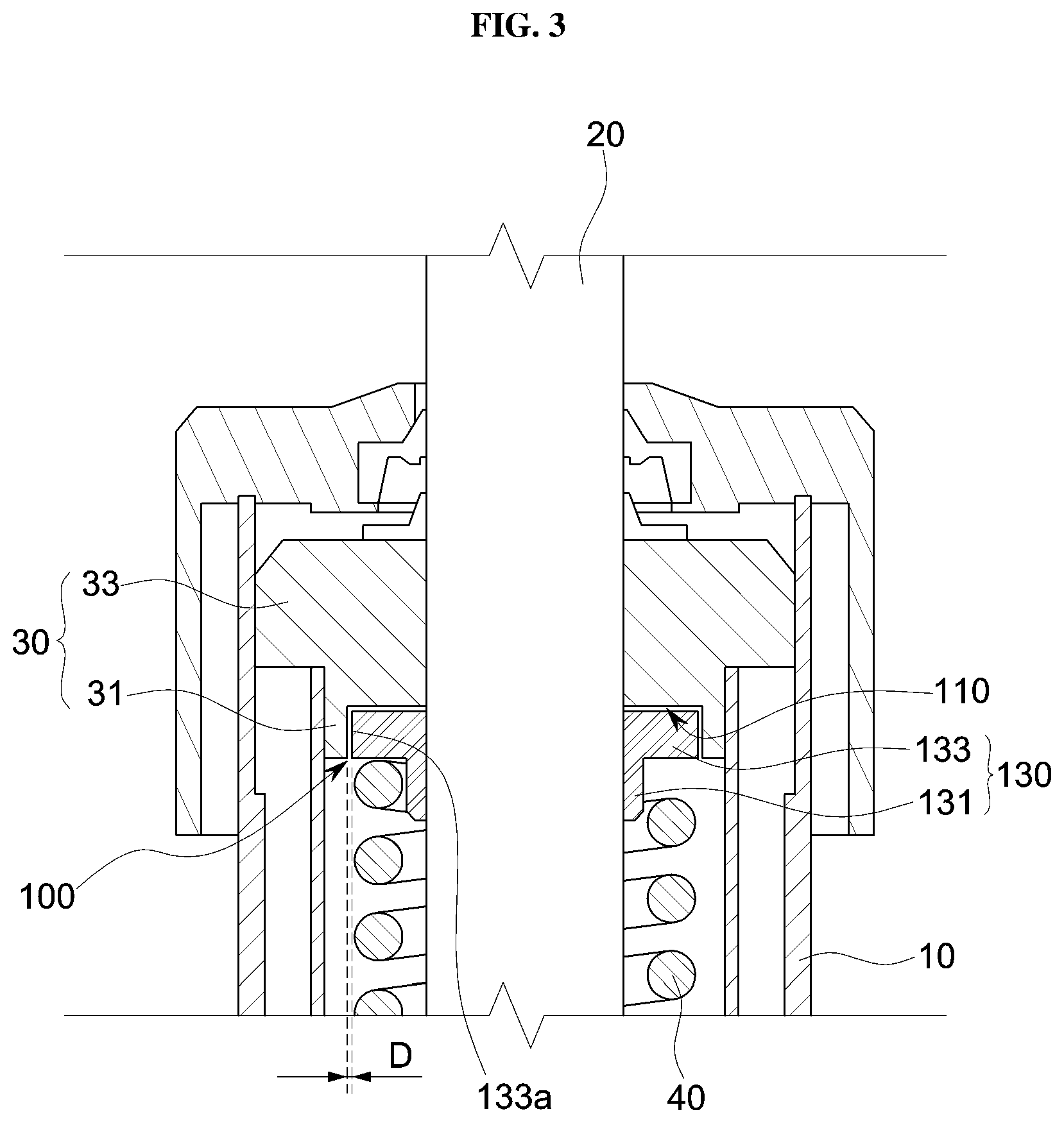 Patent US12472789 Figure 3 – Hydraulic stopping damper