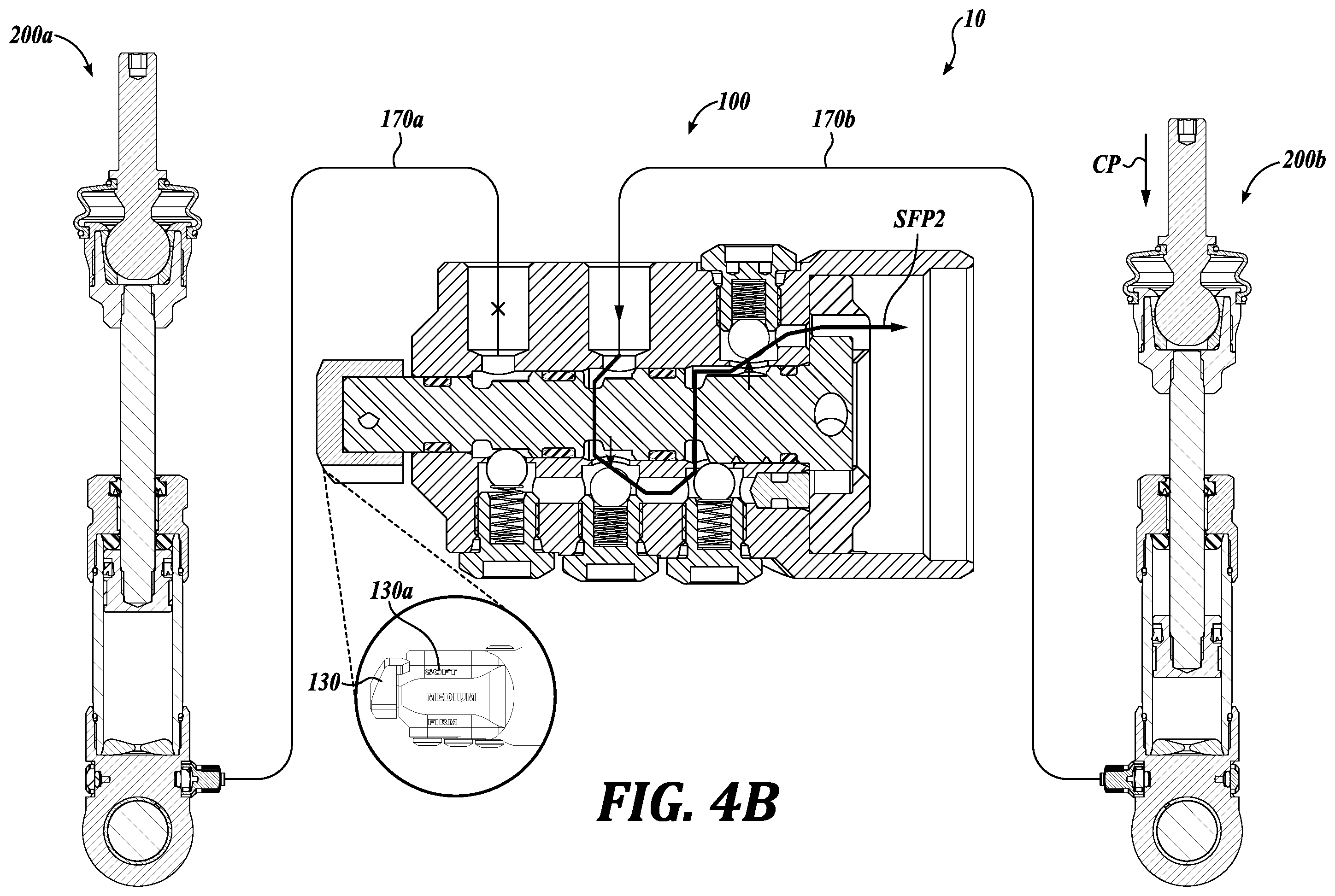 Patent US12472794 Figure 9 – Pneumatic control for dynamic anti-roll bar link system