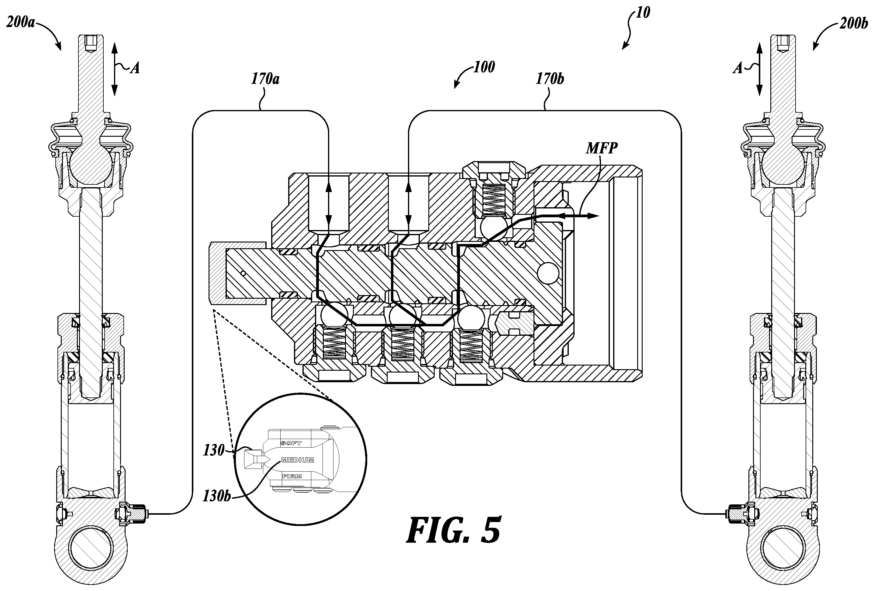 Patent US12472794 Figure 10 – Pneumatic control for dynamic anti-roll bar link system