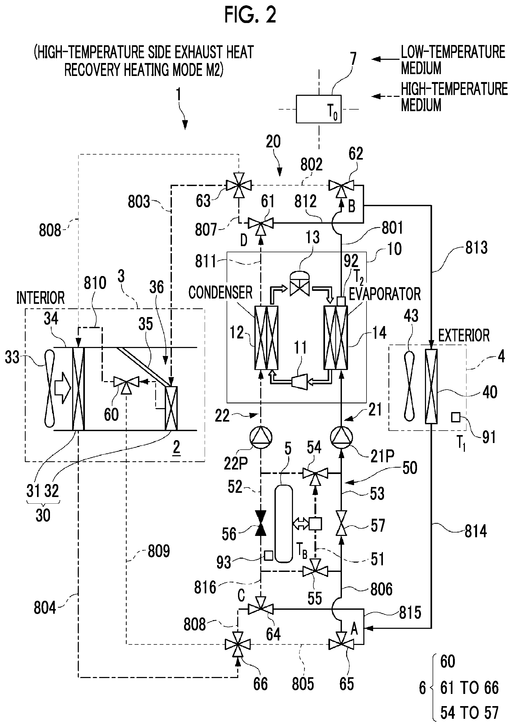 Patent US12472801 Figure 2 – Vehicle air conditioning system and vehicle air conditioning method