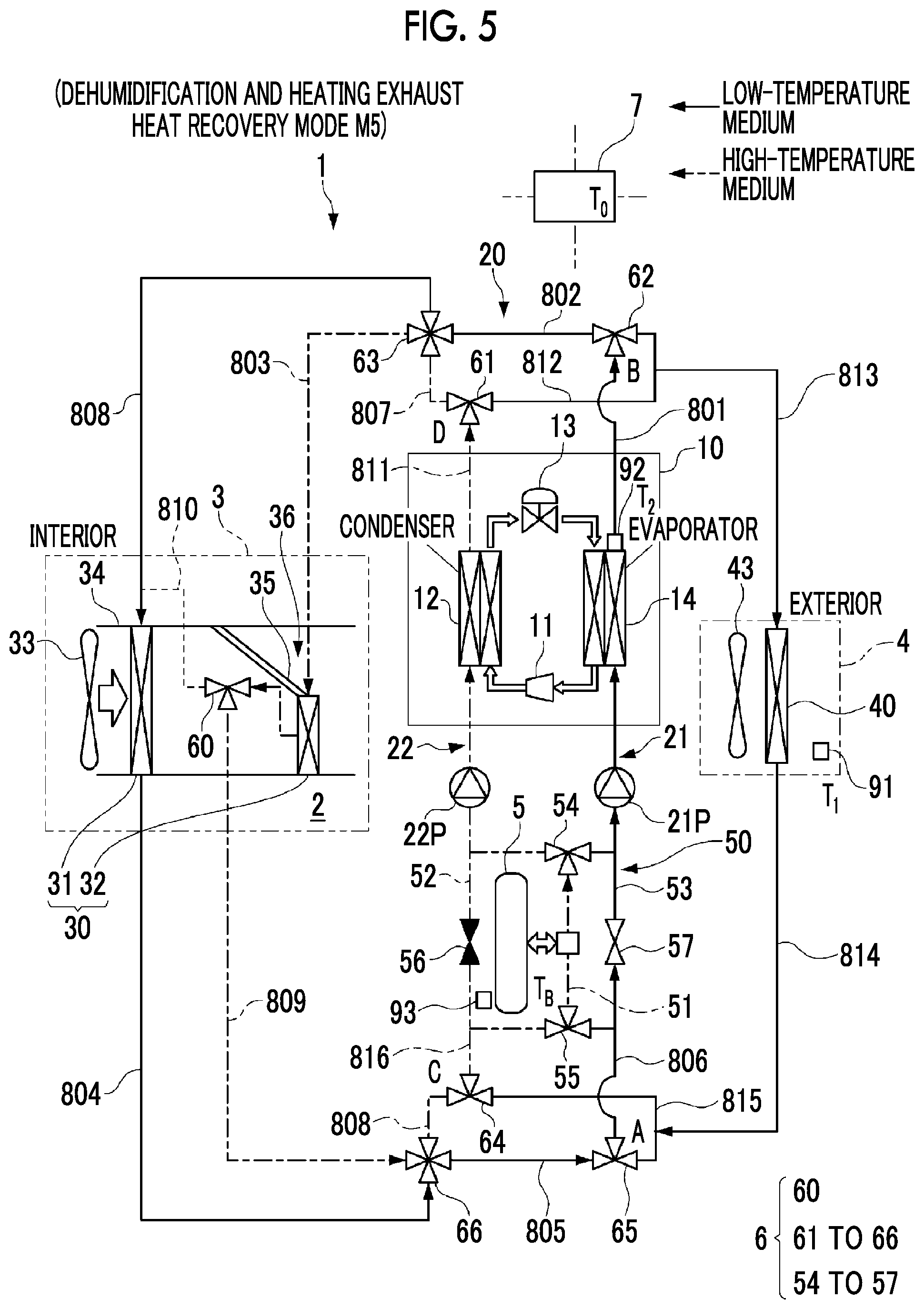 Patent US12472801 Figure 5 – Vehicle air conditioning system and vehicle air conditioning method
