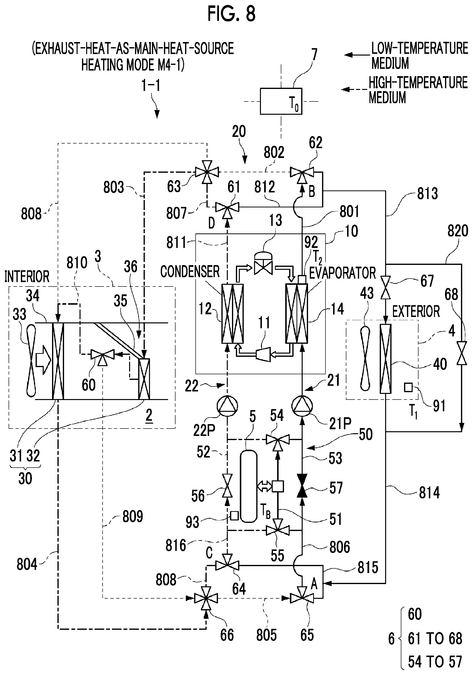 Patent US12472801 Figure 8 – Vehicle air conditioning system and vehicle air conditioning method