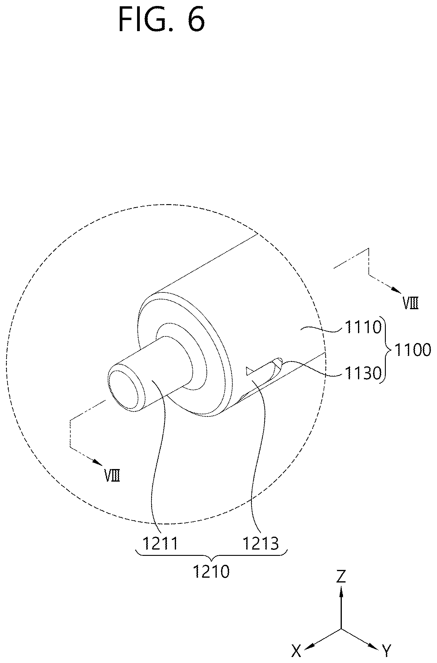 Patent US12472803 Figure 6 – Shaft assembly, apparatus for shading window and apparatus for luggage screen of automobile having shaft assembly