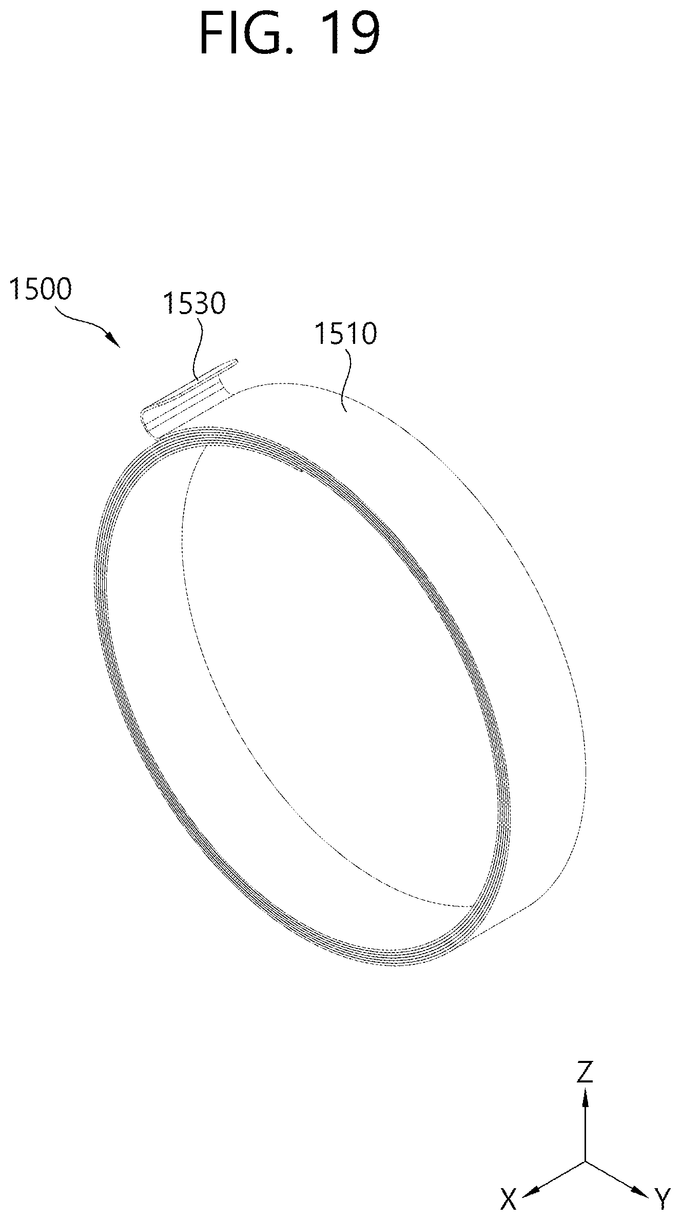Patent US12472803 Figure 19 – Shaft assembly, apparatus for shading window and apparatus for luggage screen of automobile having shaft assembly