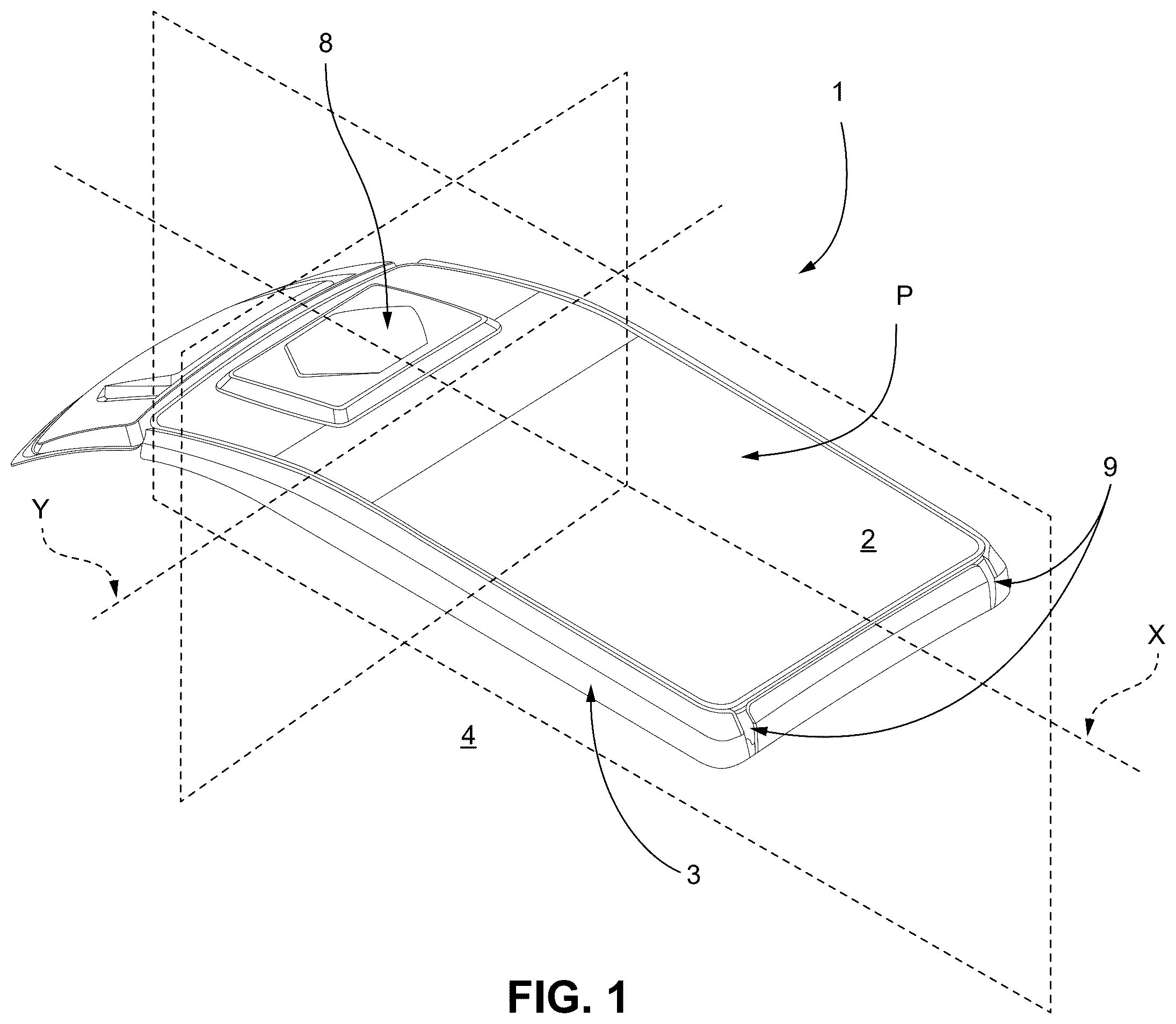 Patent US12472804 Figure 1 – Liftable roof for recreational vehicles