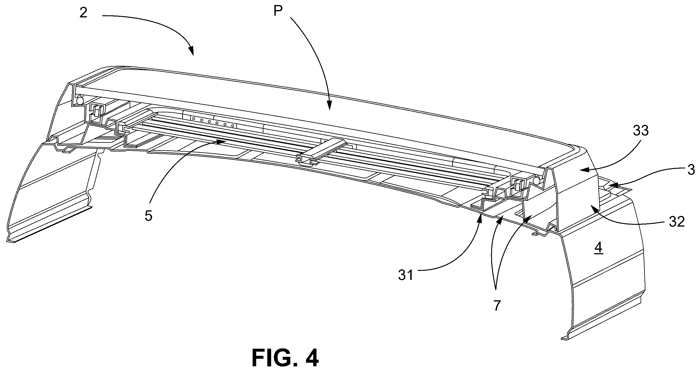 Patent US12472804 Figure 4 – Liftable roof for recreational vehicles