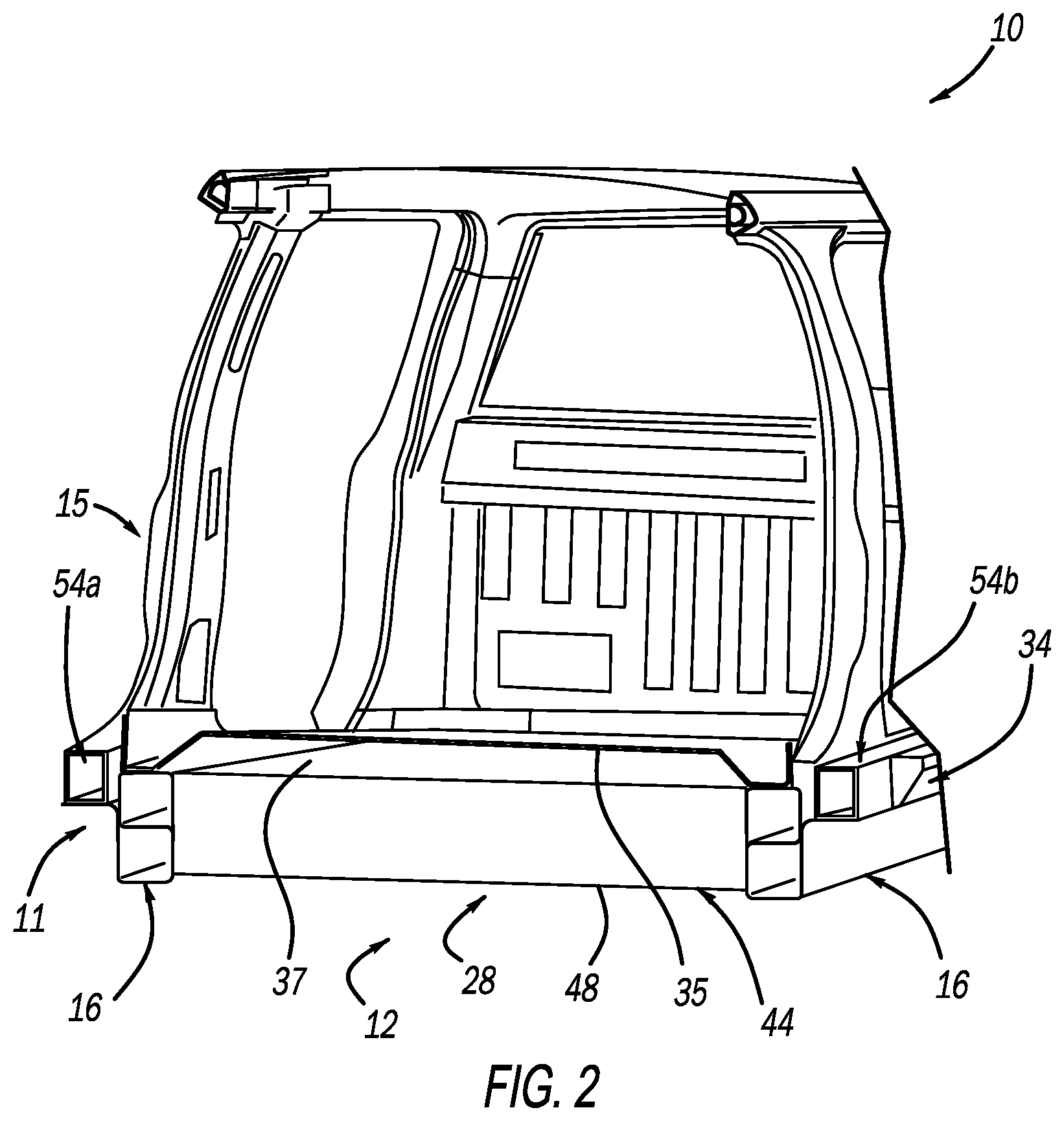 Patent US12472806 Figure 2 – Mounting structure for electric vehicle