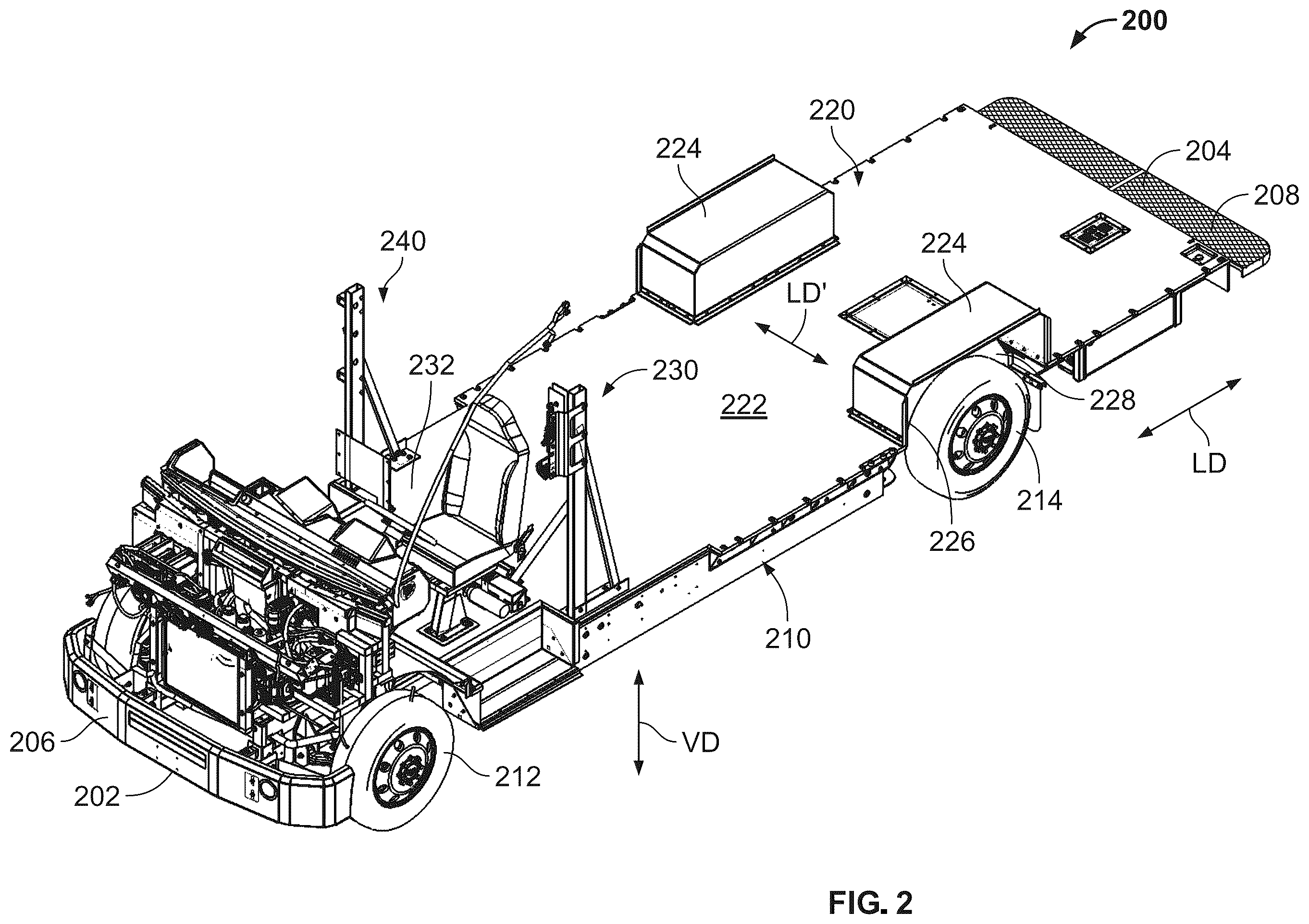 Patent US12472807 Figure 2 – Land vehicles incorporating cradles for supporting electrical devices and components therefor