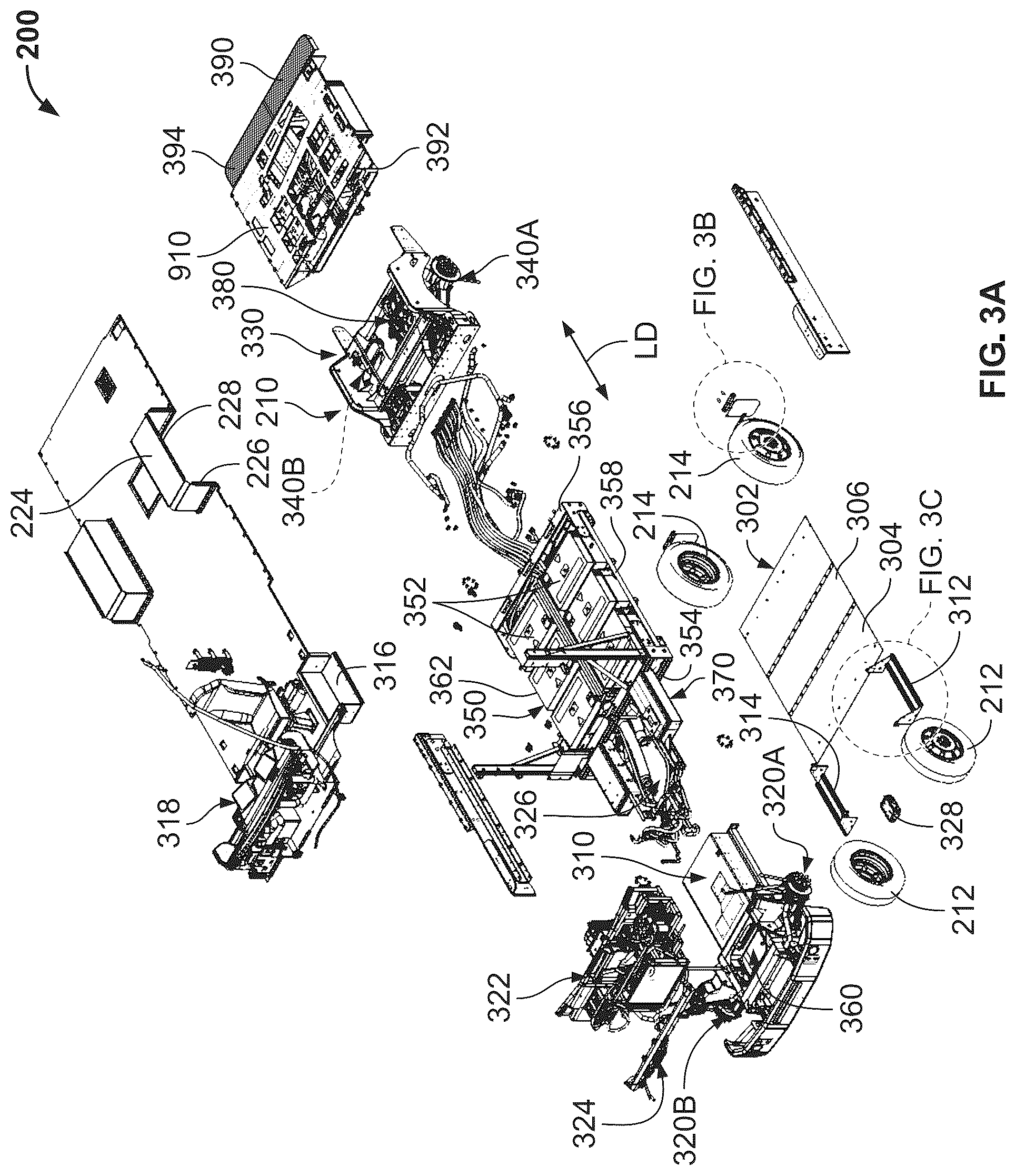 Patent US12472807 Figure 3 – Land vehicles incorporating cradles for supporting electrical devices and components therefor