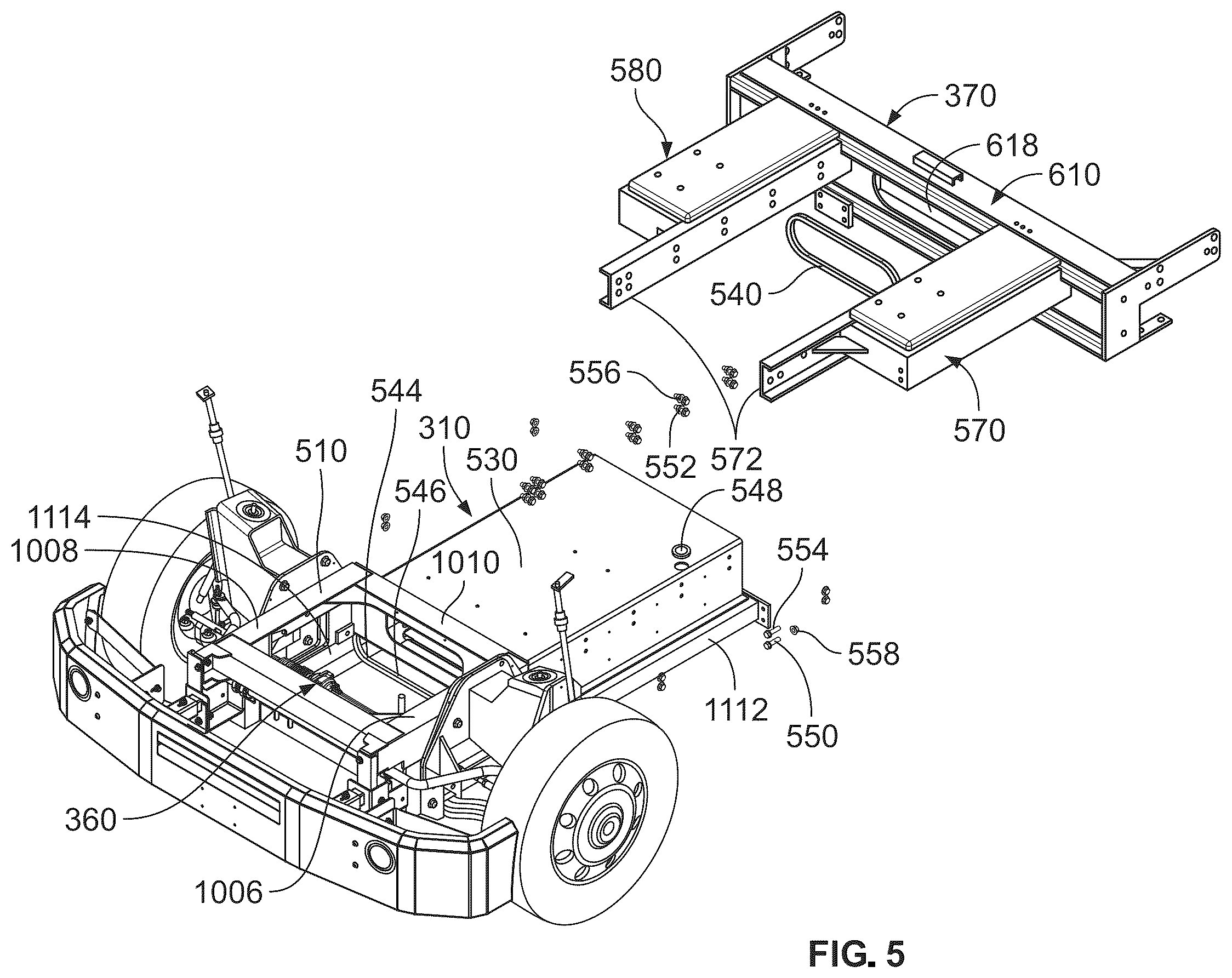 Patent US12472807 Figure 7 – Land vehicles incorporating cradles for supporting electrical devices and components therefor