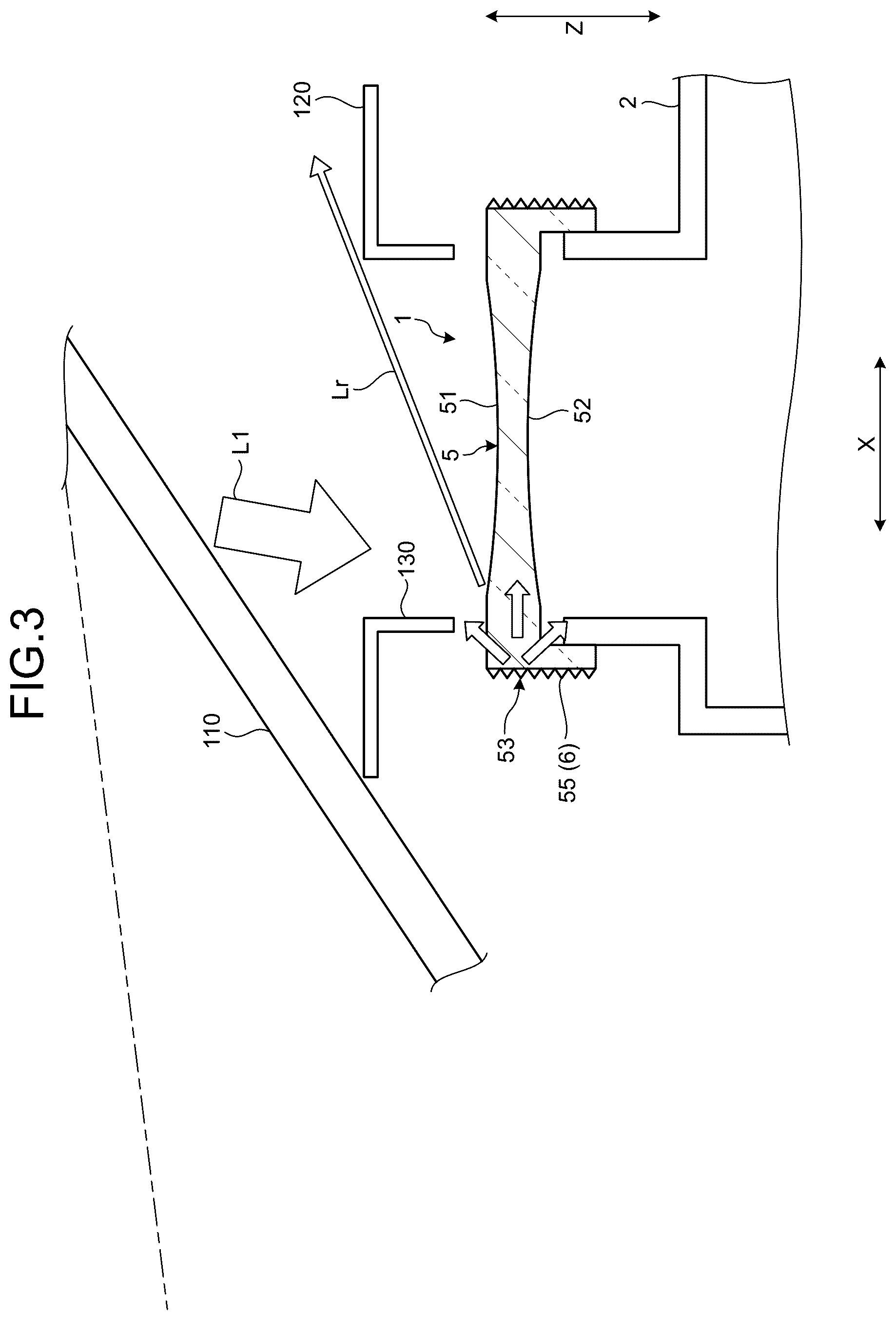 Patent US12472821 Figure 3 – Vehicle display device