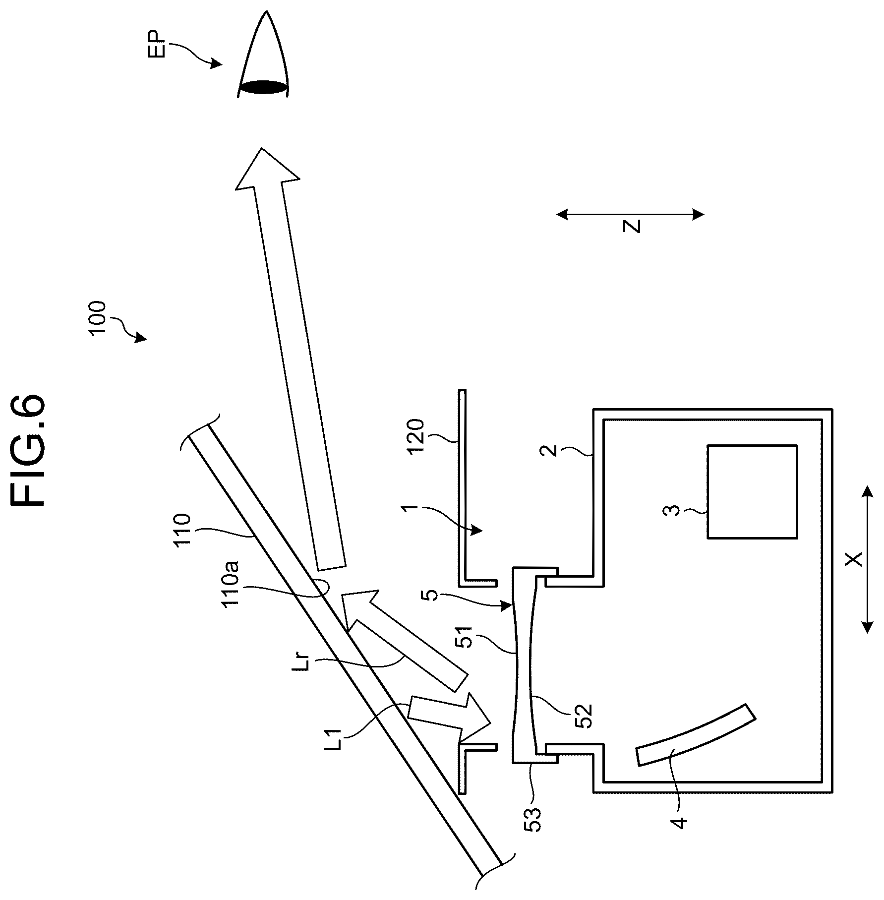 Patent US12472821 Figure 6 – Vehicle display device