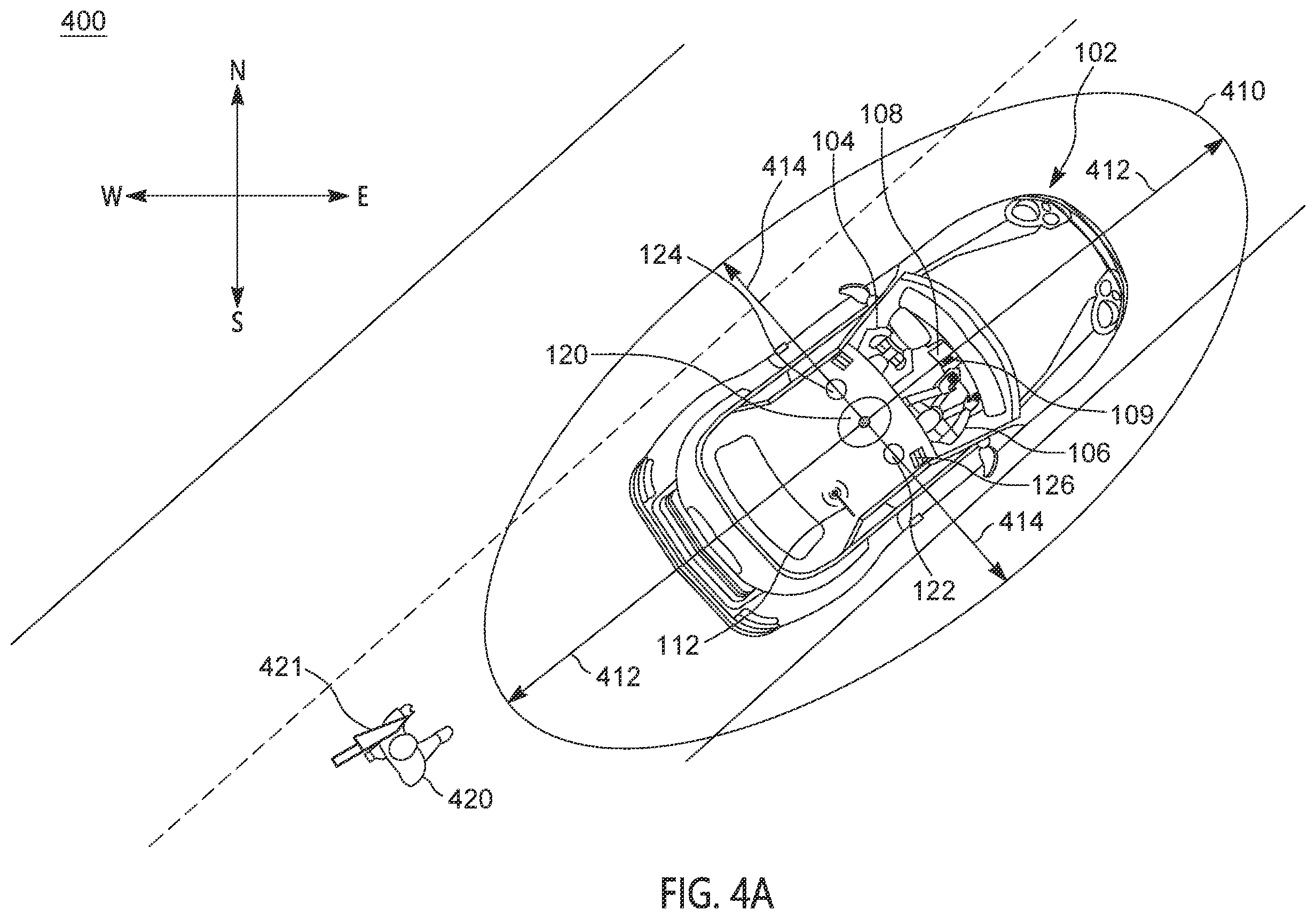 Patent US12472823 Figure 5 – Device, system, and method for controlling a vehicle display and a mobile display into a threat mode