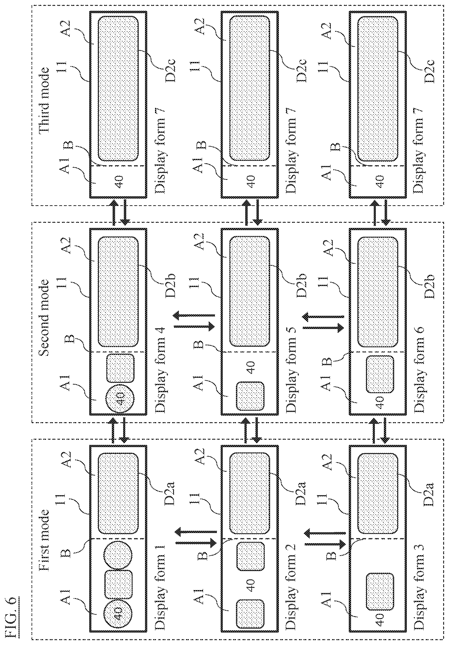 Patent US12472824 Figure 6 – Display device for vehicles and display method for vehicles