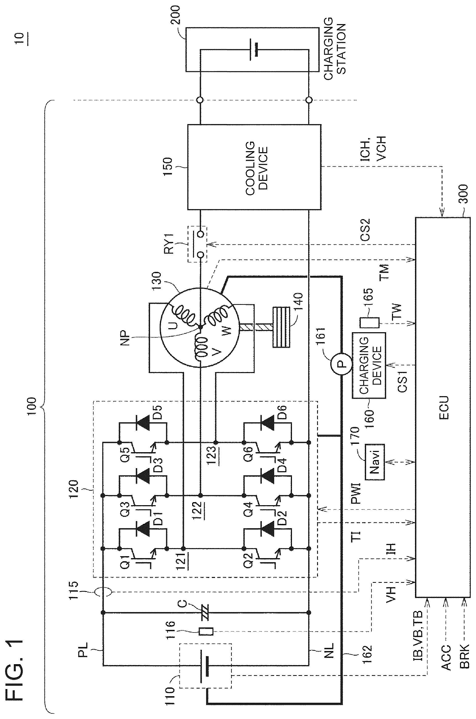Patent US12472832 Figure 1 – Vehicle