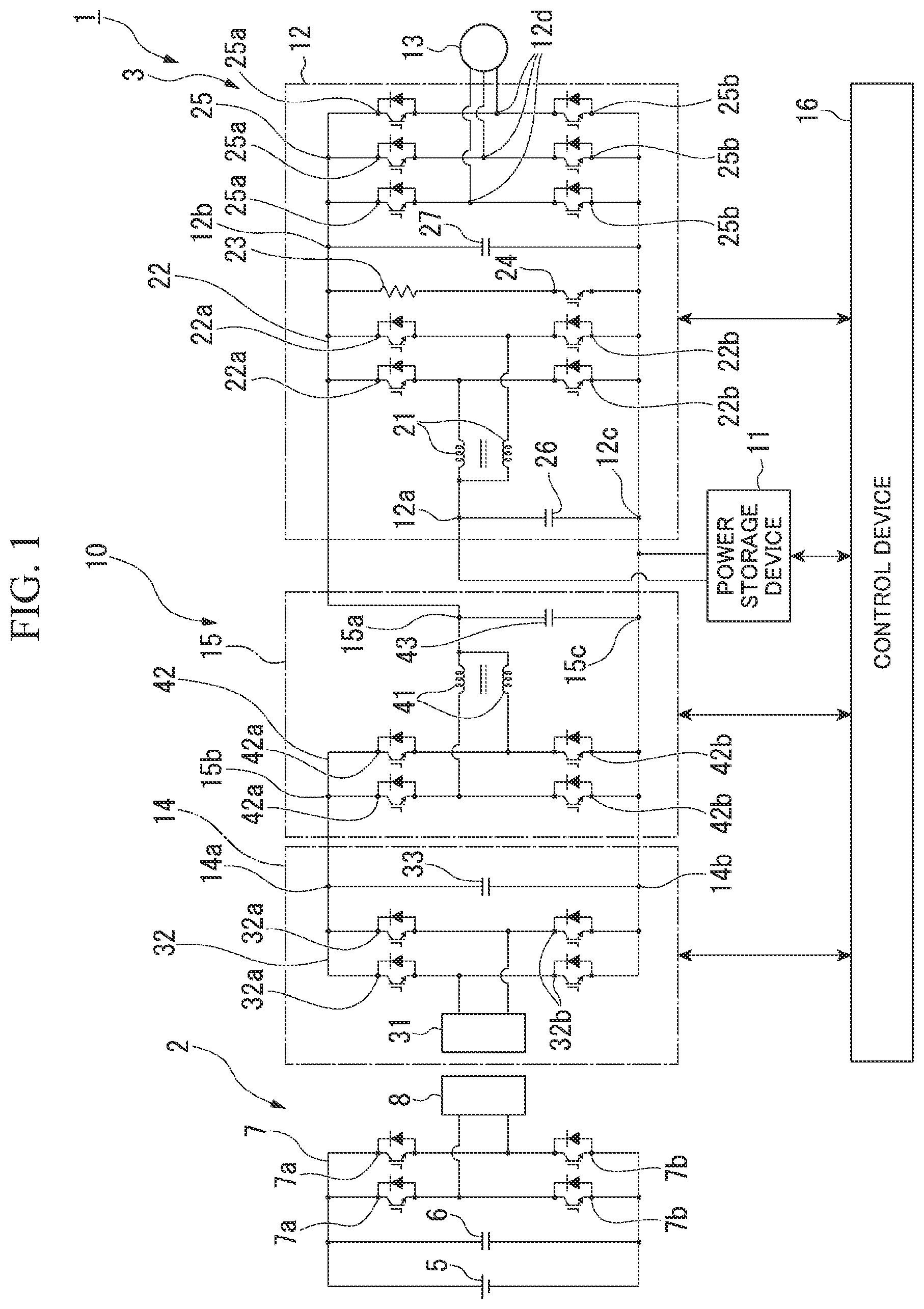 Patent US12472834 Figure 1 – Power control device for enhanced efficiency in power conversion