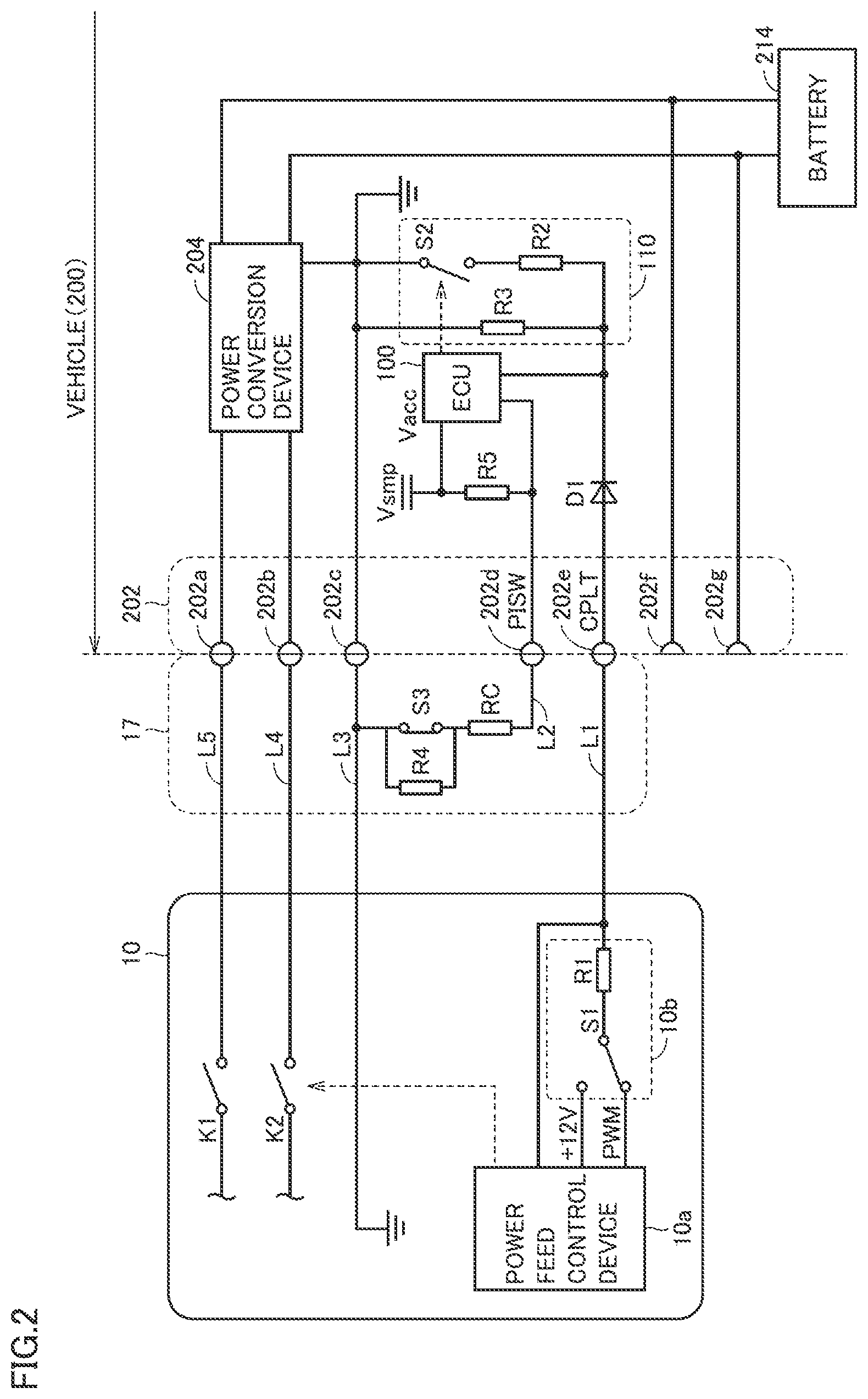Patent US12472835 Figure 2 – Electrically powered vehicle and method for controlling electrically powered vehicle