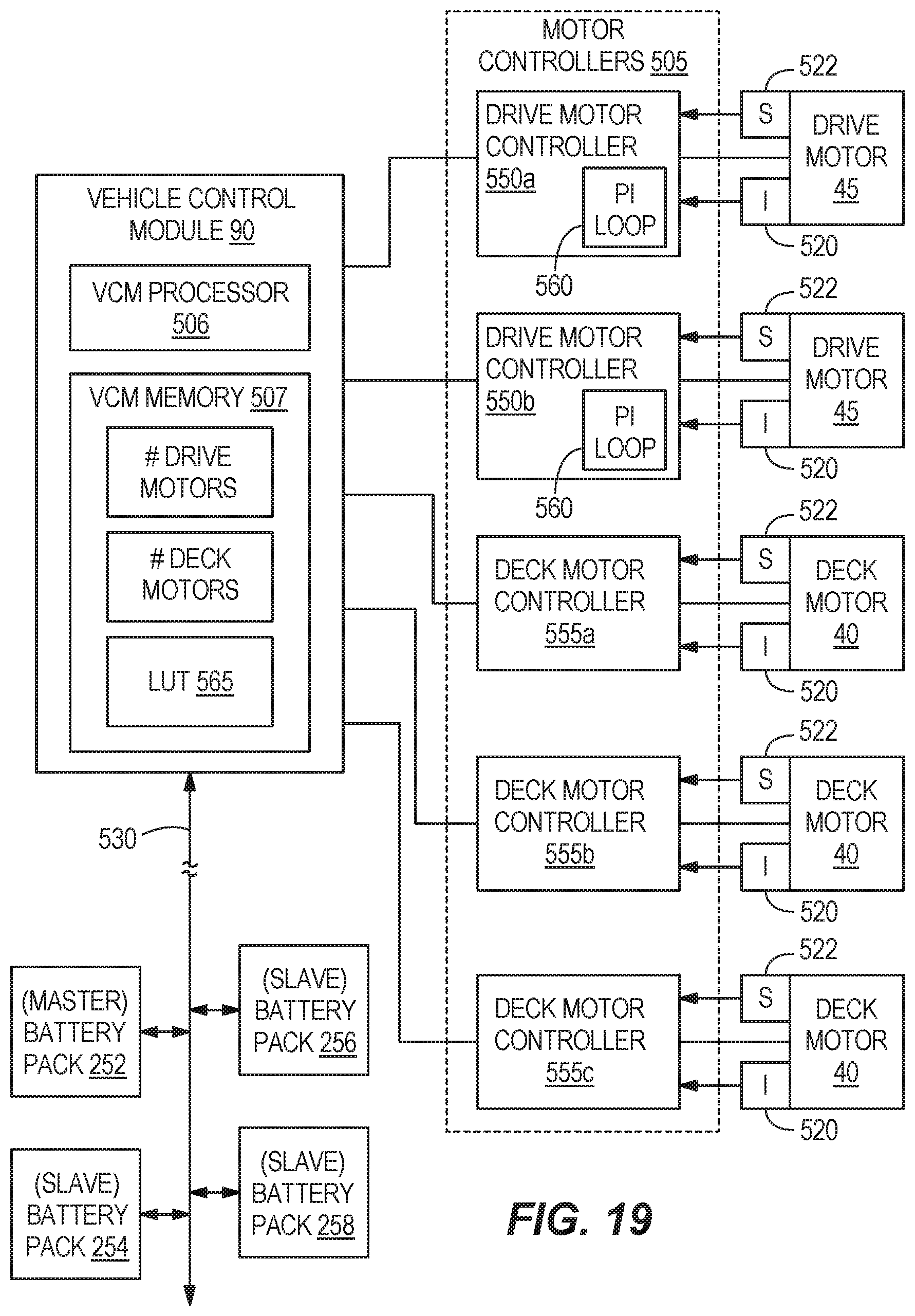 Patent US12472839 Figure 19 – Power source and control system for a lawn mower