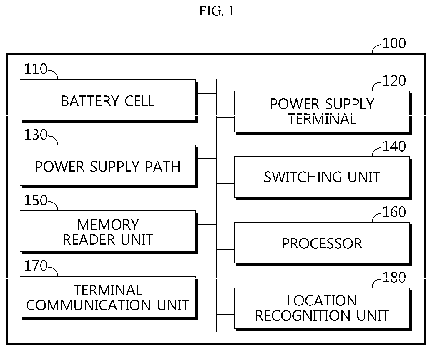Patent US12472843 Figure 1 – Battery pack